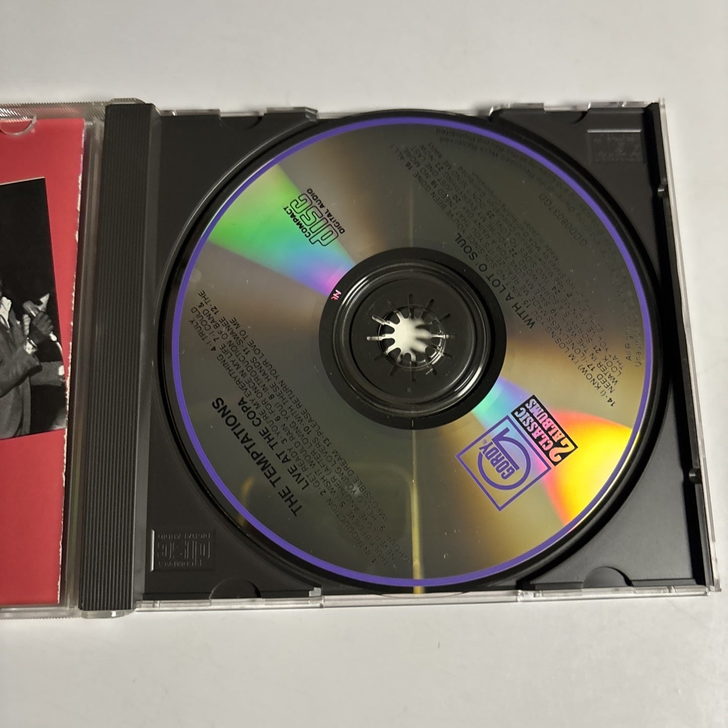The Temptations – Live At The Copa / With A Lot O' Soul (CD, 1986) US GCD08037GD