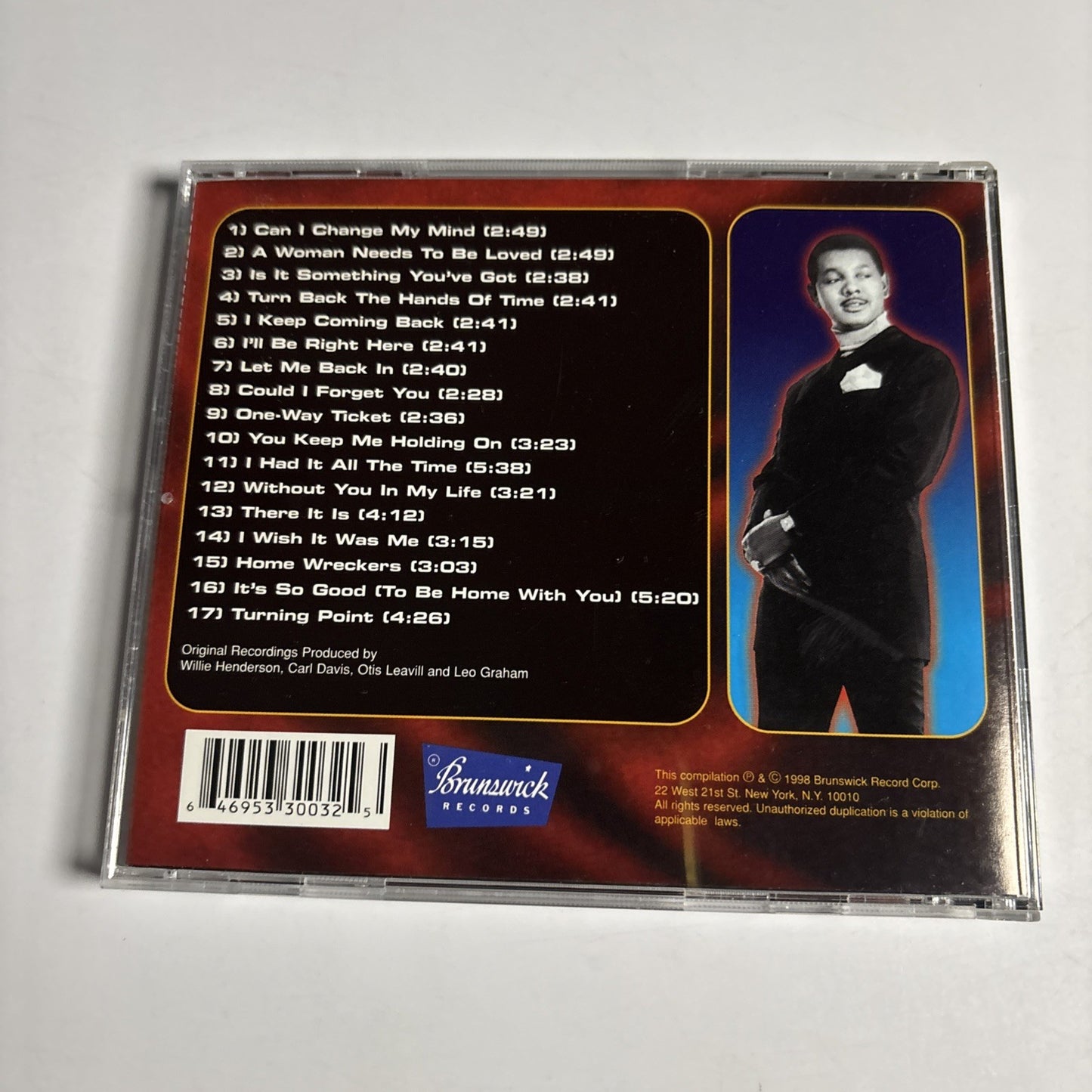 Tyrone Davis – Greatest Hits (CD, 1998) US BRC 33003-2