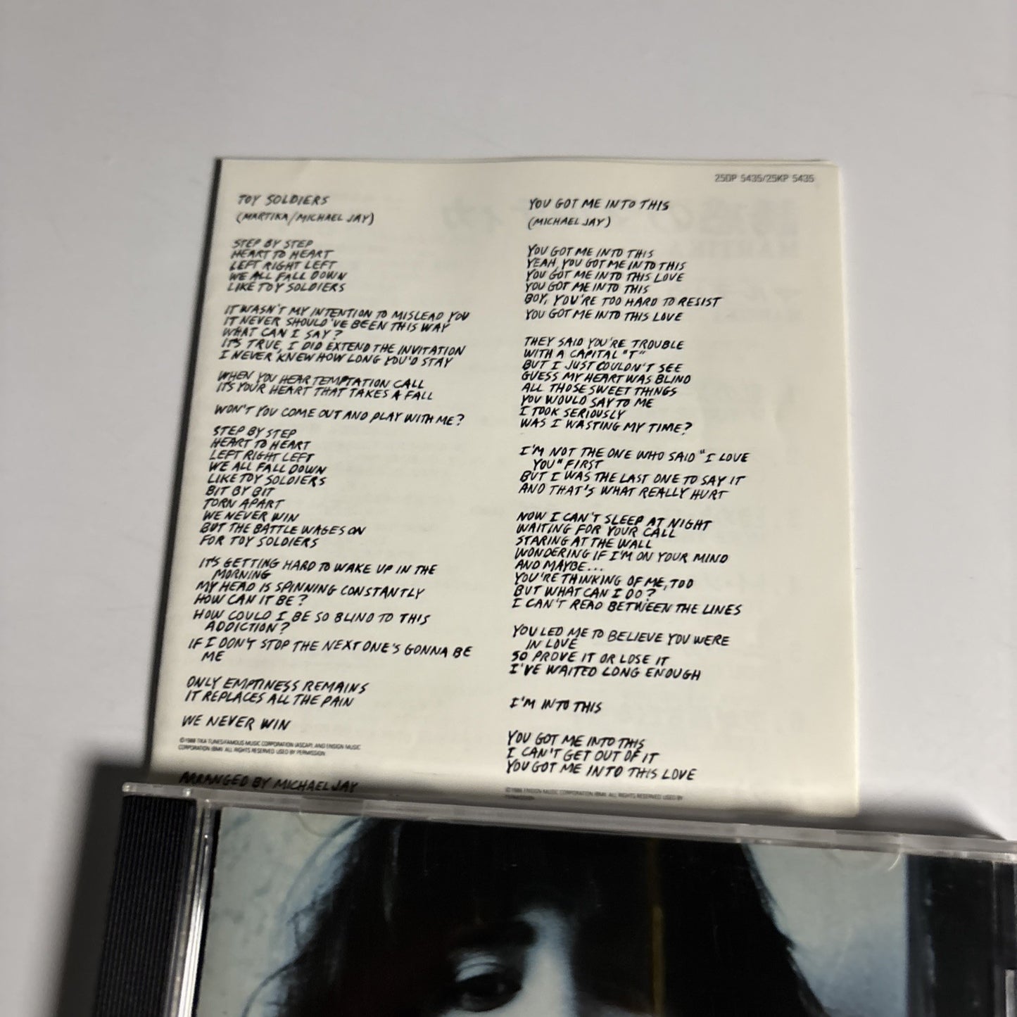 Martika – Martika (CD, 1989) Japan 25DP 5435