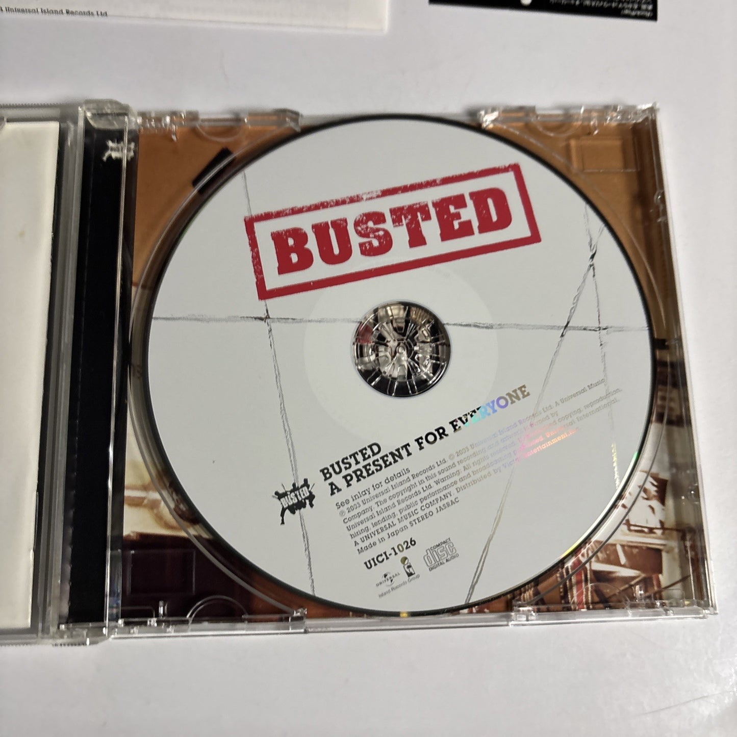 Busted – A Present For Everyone (CD, 2003) Japan obi UICI-1026