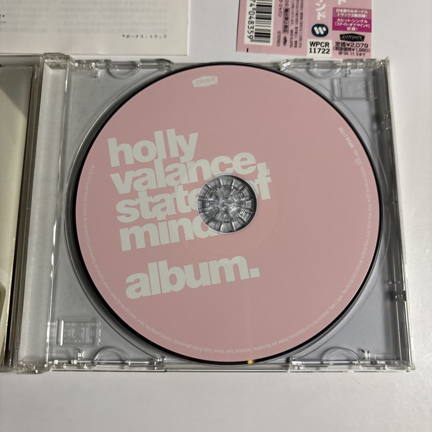 Holly Valance – State Of Mind (CD, 2003) Japan obi WPCR-11722