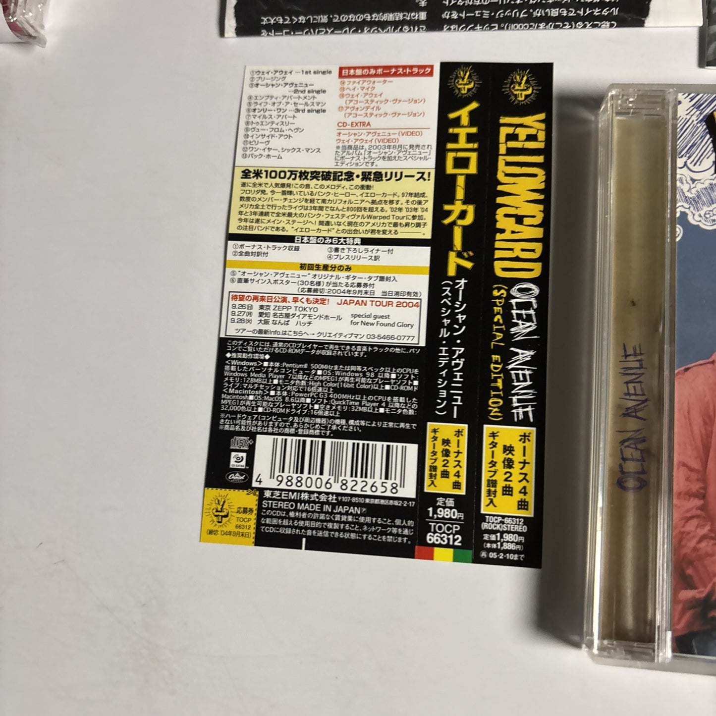 Yellowcard – Ocean Avenue (CD, 2004) Japan Bonus Track Obi TOCP-66312