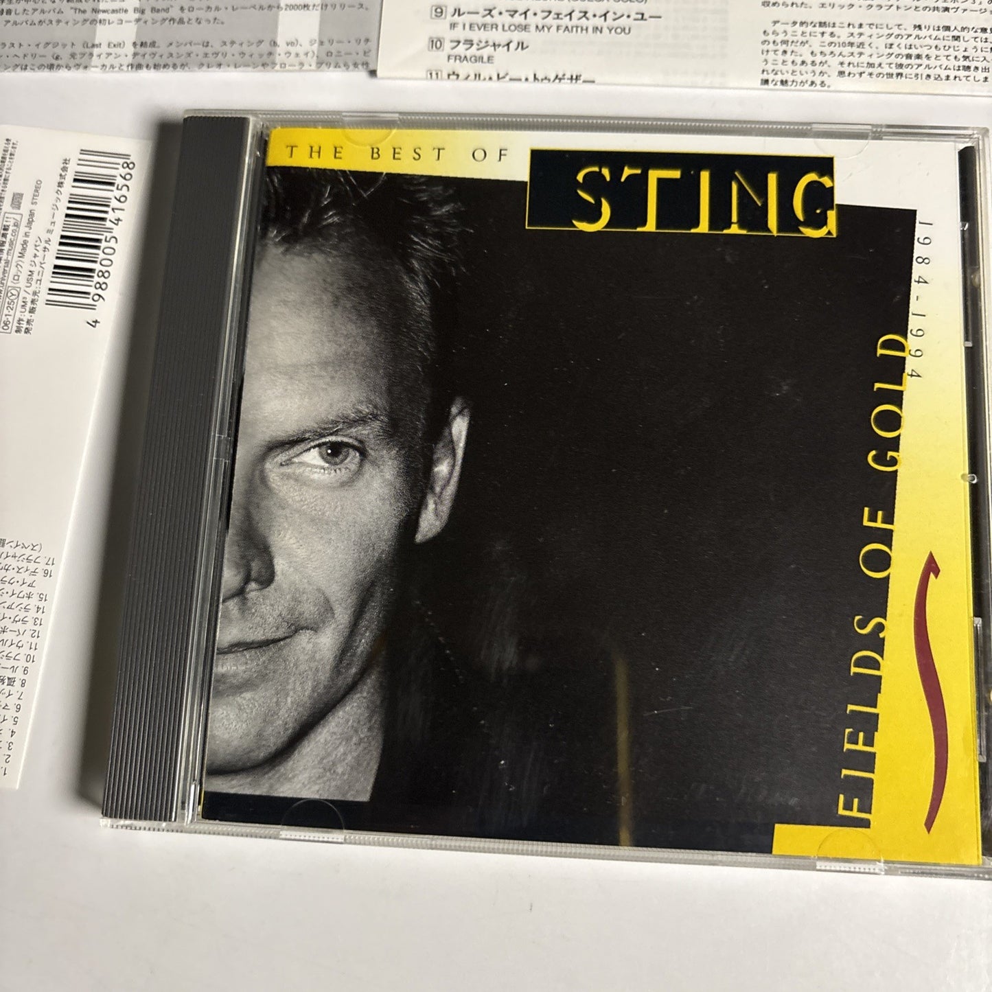 Sting – Fields Of Gold (The Best Of Sting 1984 - 1994) (CD, 2006) Japan obi