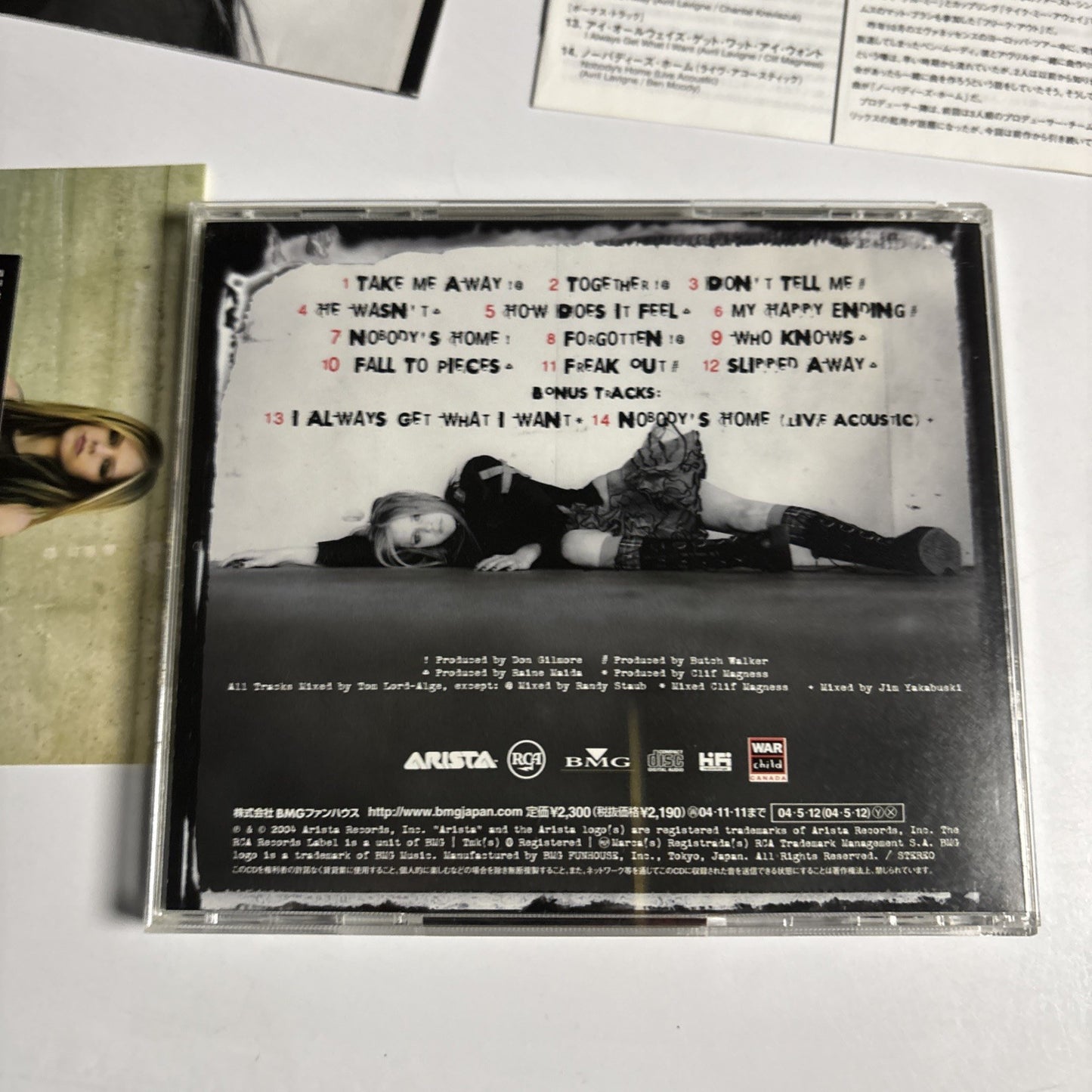 Avril Lavigne – Under My Skin  (CD, 2004) Japan Bonus Track Obi Sticker