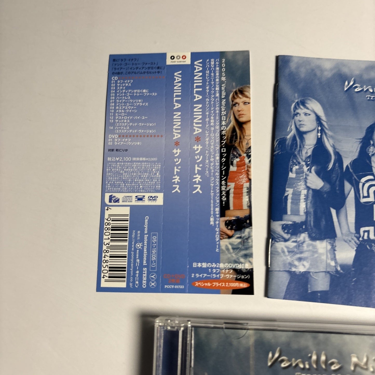 Vanilla Ninja – Traces Of Sadness (CD + DVD, 2005) Japan Obi PCCY-01723