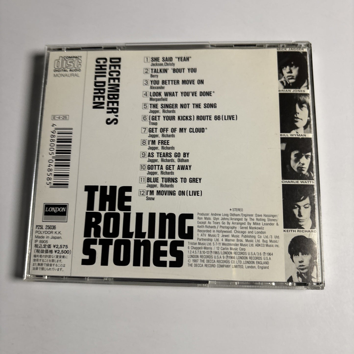 The Rolling Stones – December's Children (And Everybody's) (CD, 1989) Japan