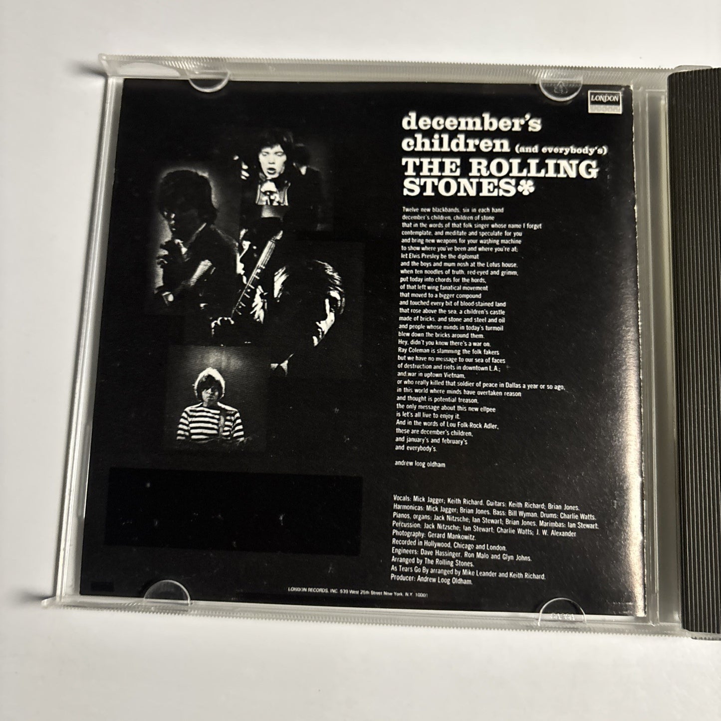 The Rolling Stones – December's Children (And Everybody's) (CD, 1989) Japan