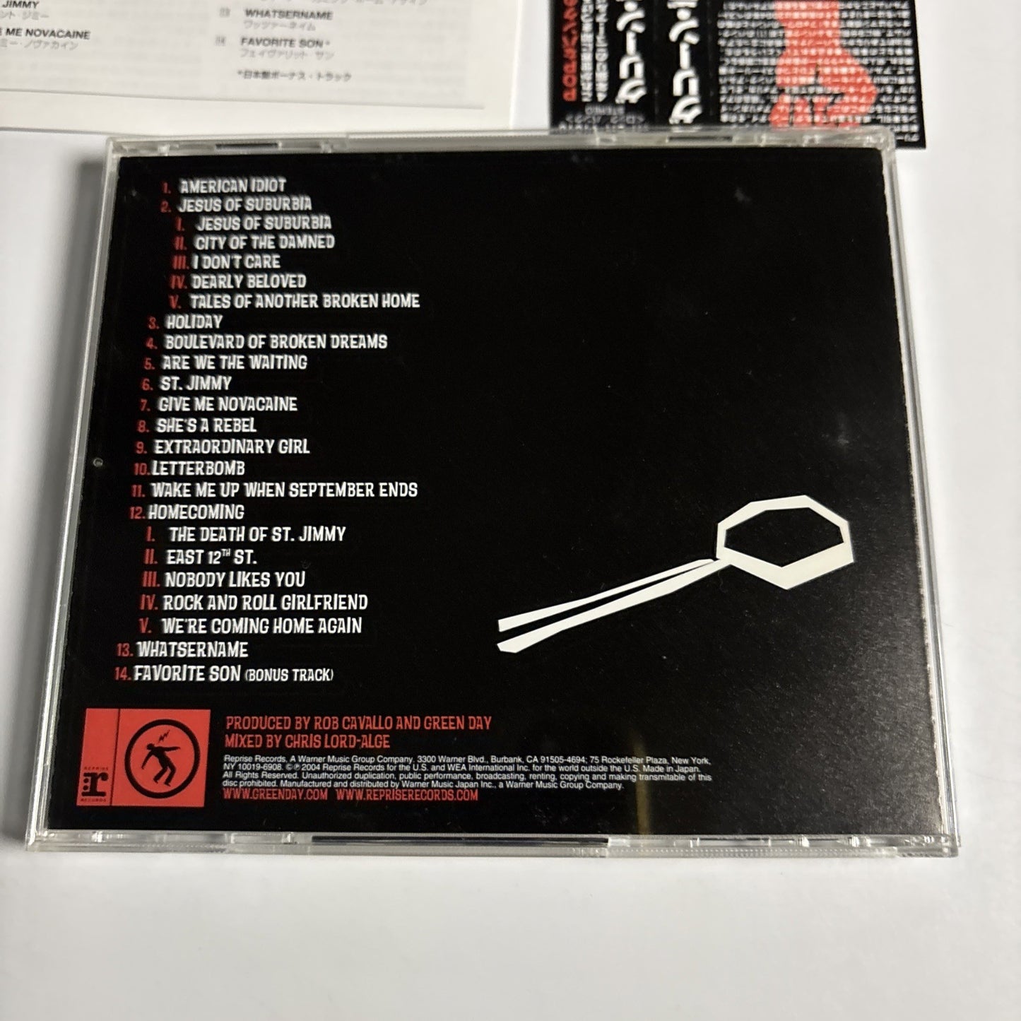 Green Day – American Idiot (CD, 2004) Japan Bonus Track Obi WPCR-11910
