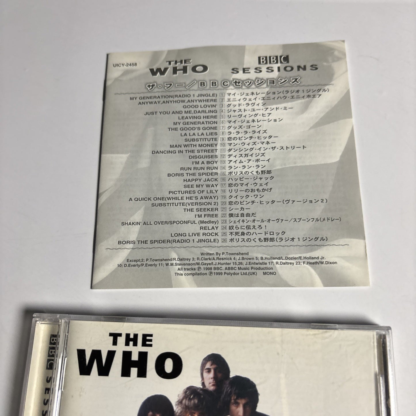 The Who – BBC Sessions (CD, 2003) Japan UICY-2458