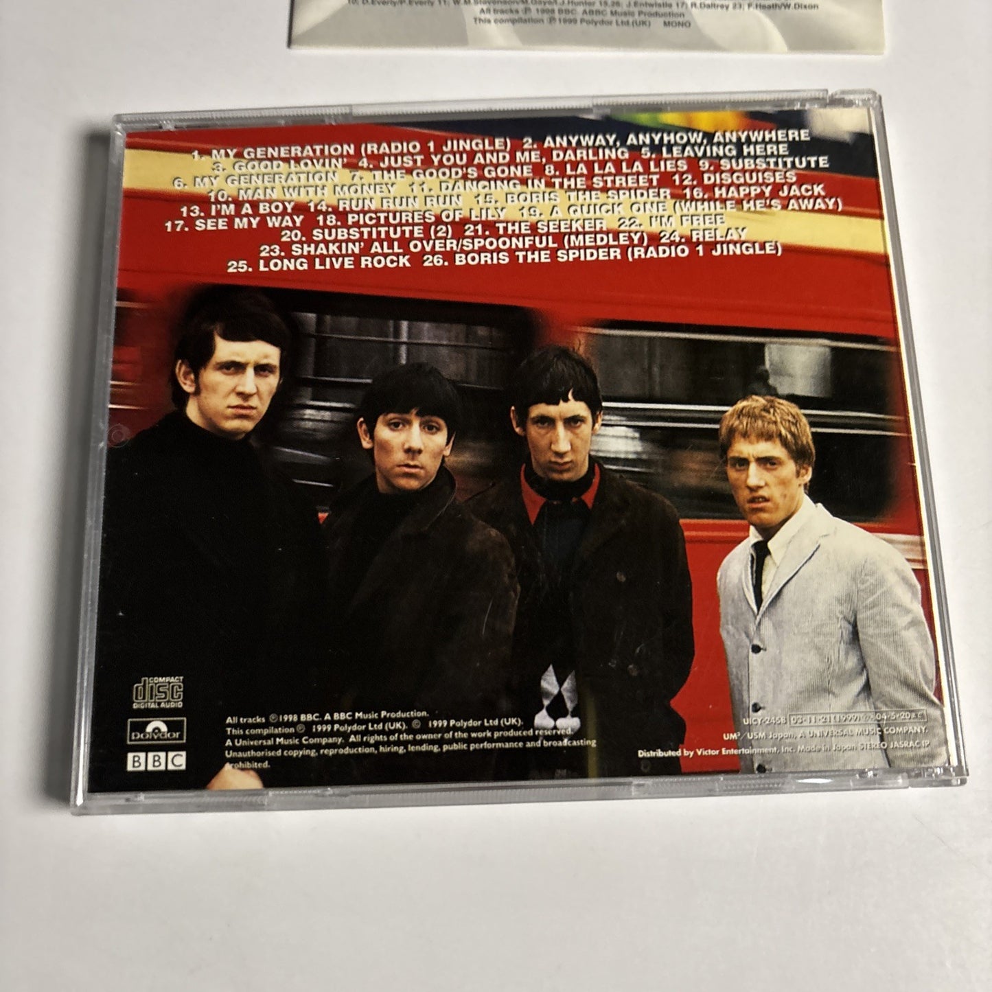The Who – BBC Sessions (CD, 2003) Japan UICY-2458