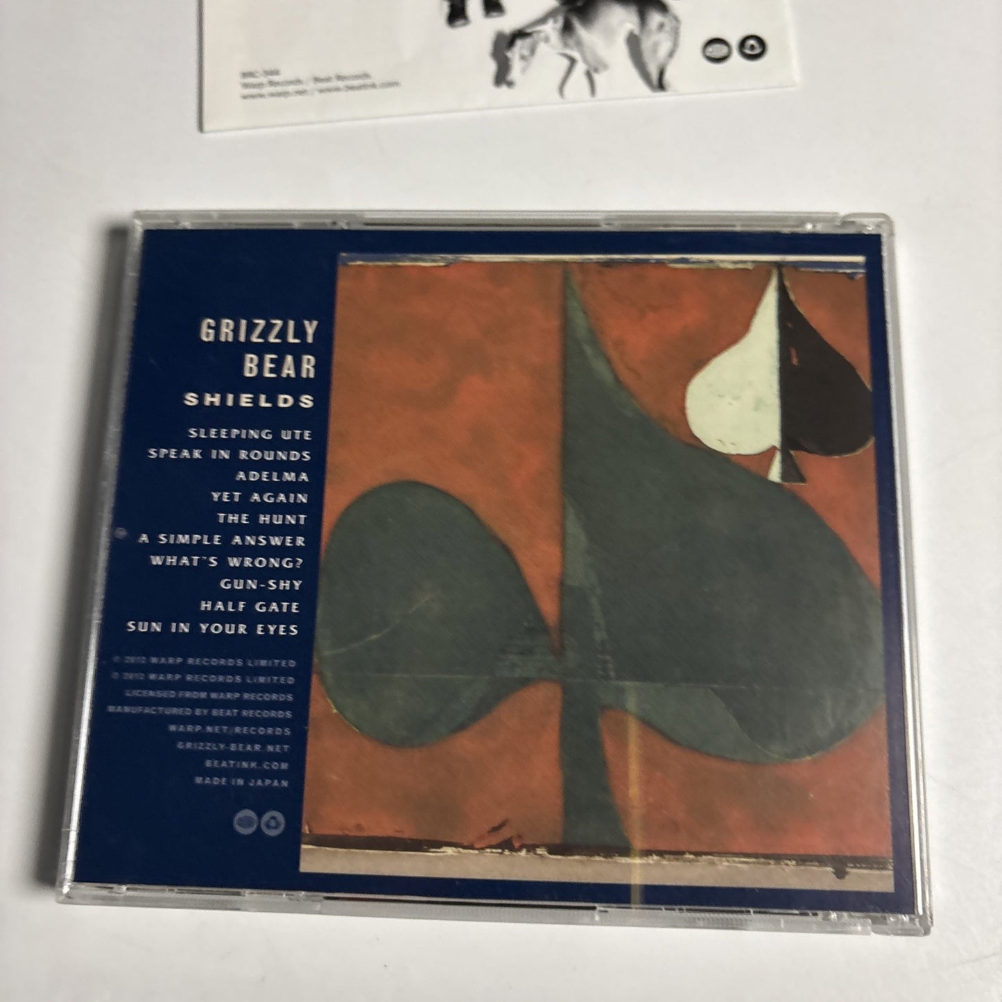 Grizzly Bear – Shields (CD, 2012) Japan BRC-344