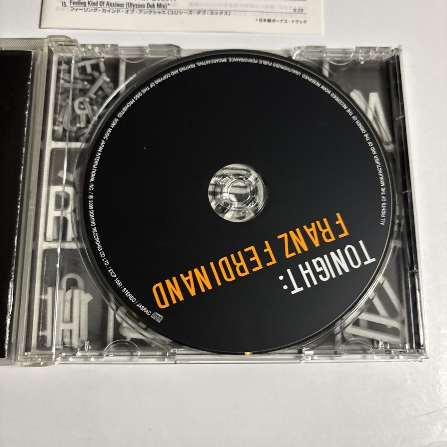 Franz Ferdinand – Tonight: Franz Ferdinand (CD, 2009) Japan EICP 1090