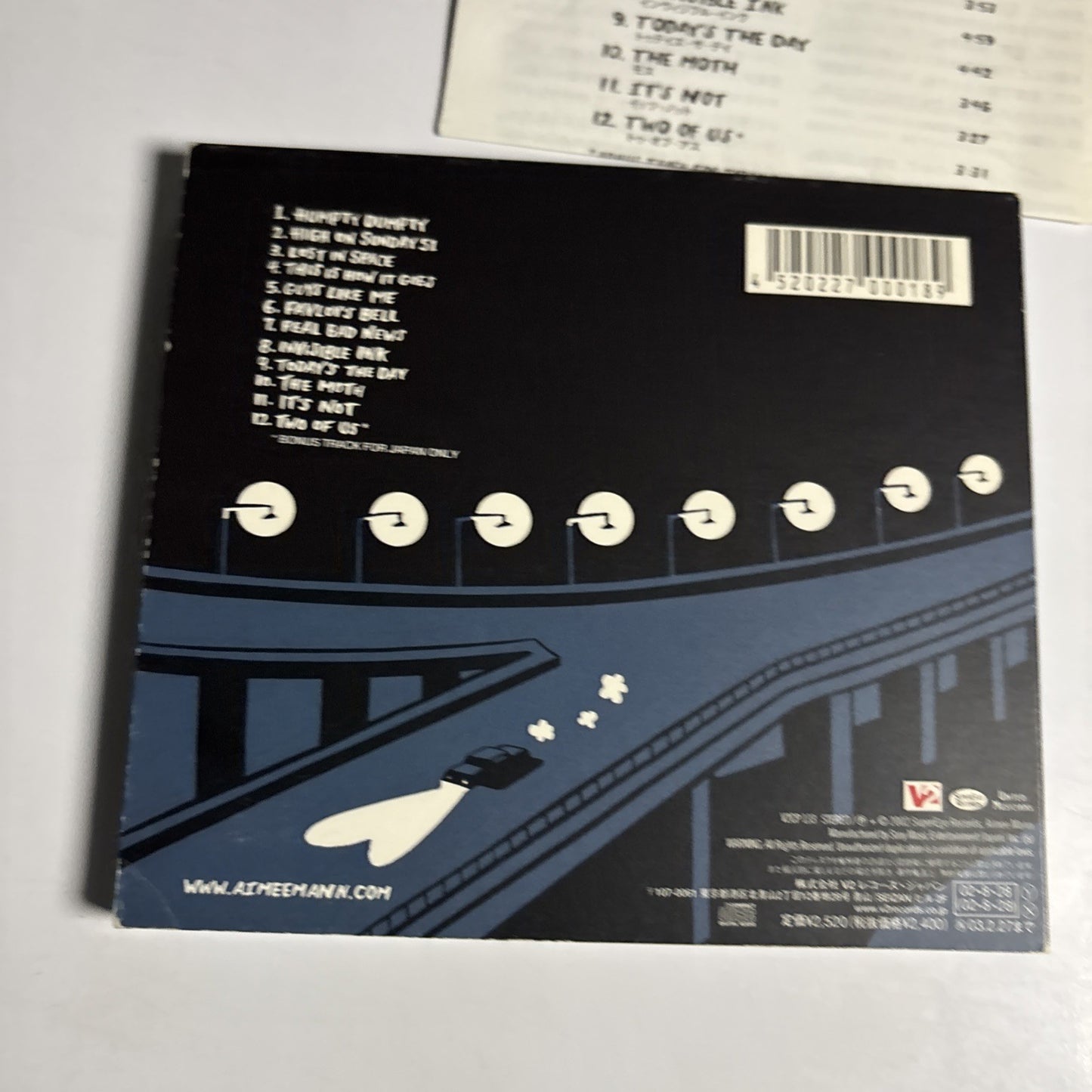 Aimee Mann – Lost In Space (CD, 2002) Japan Bonus Track V2CP 133