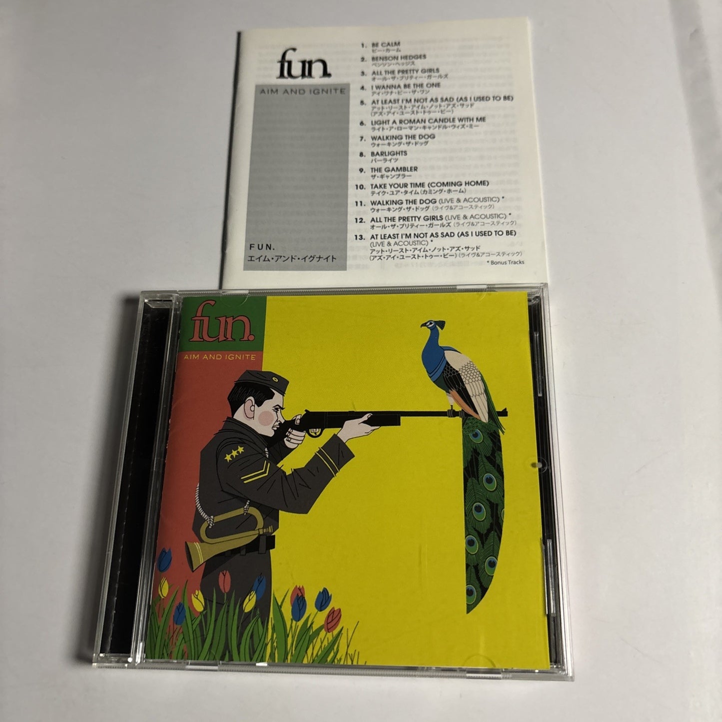 Fun. – Aim & Ignite (CD, 2012) Japan Bonus Track WPCR-14719
