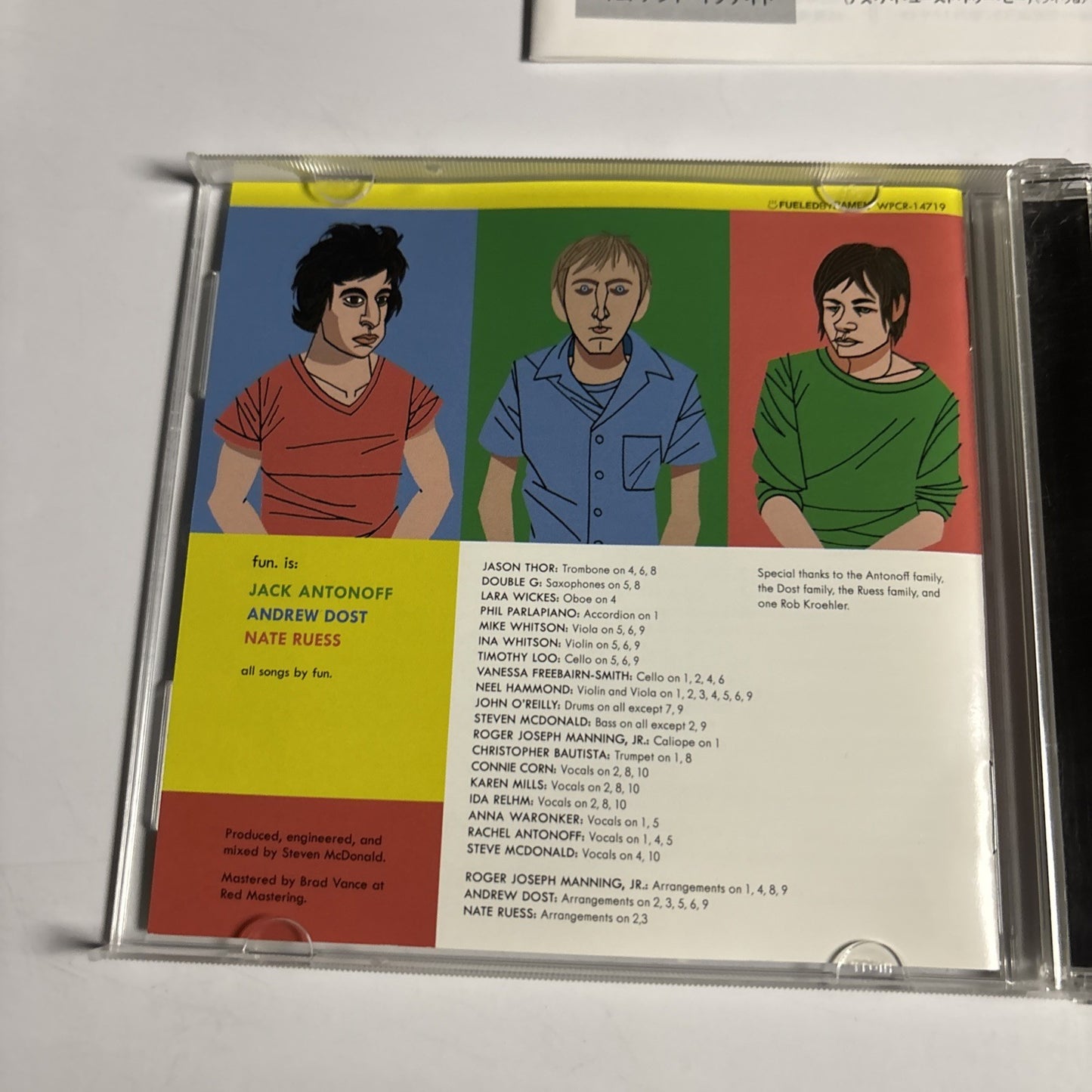 Fun. – Aim & Ignite (CD, 2012) Japan Bonus Track WPCR-14719