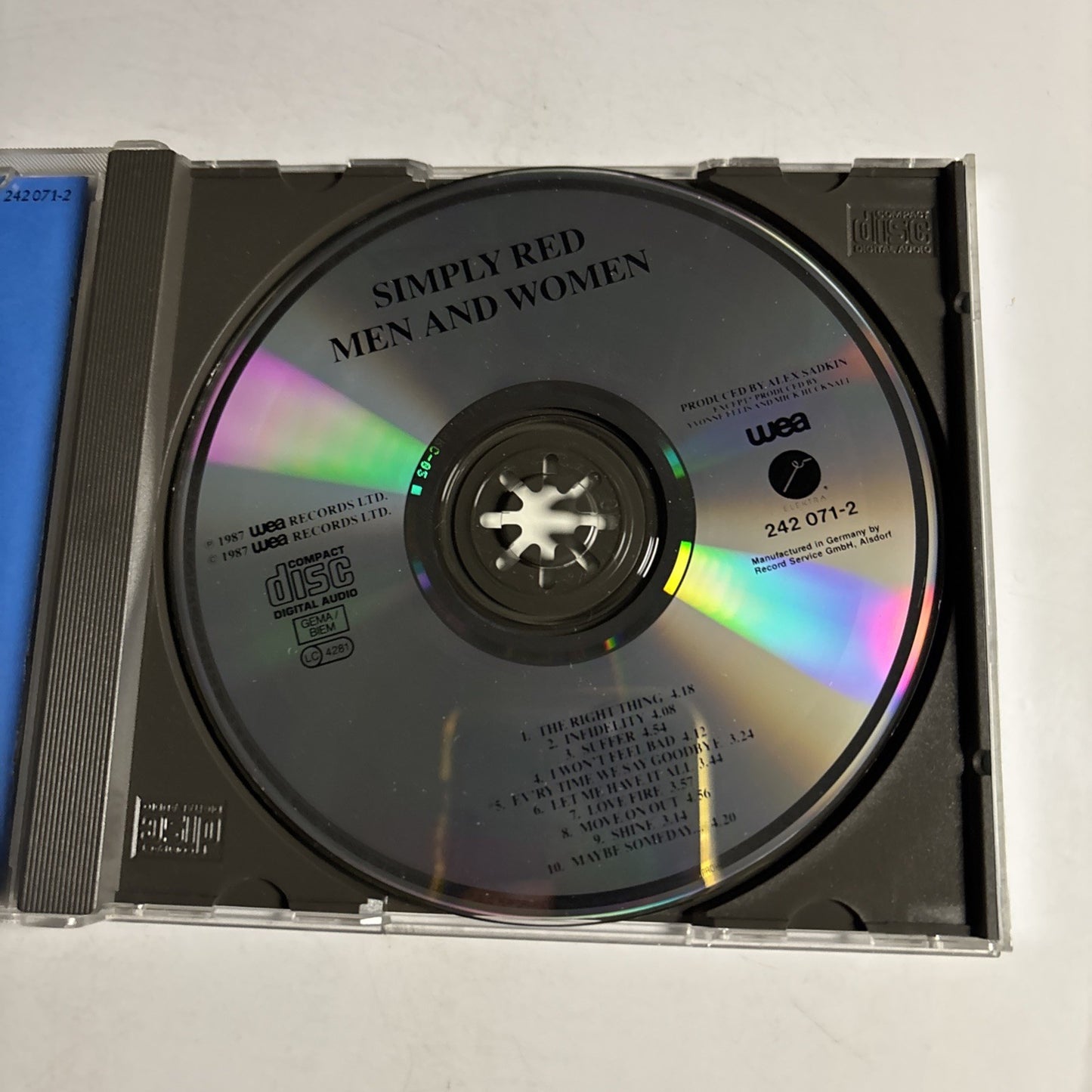 Simply Red – Men And Women (CD, 1987) Germany 242 071-2