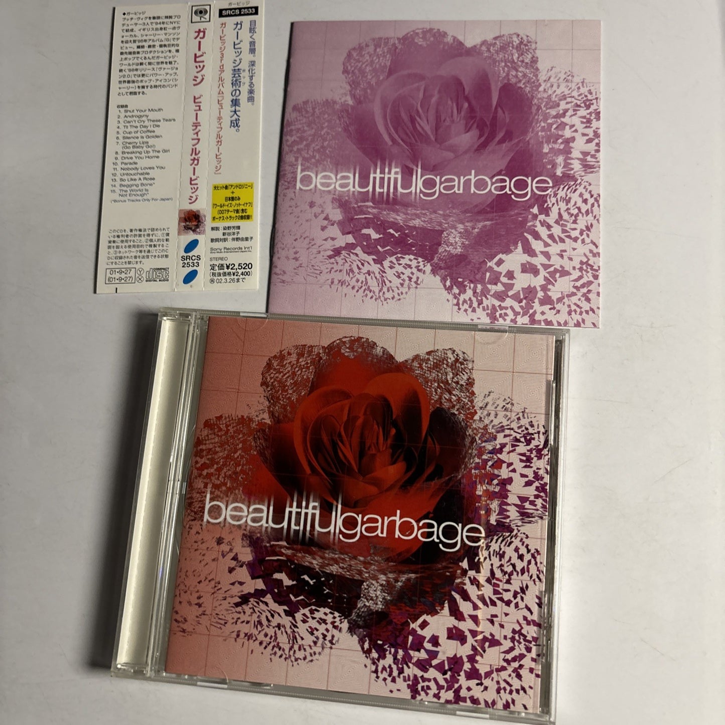Garbage – Beautiful Garbage (CD, 2001) Japan Bonus Track, Obi SRCS 2533