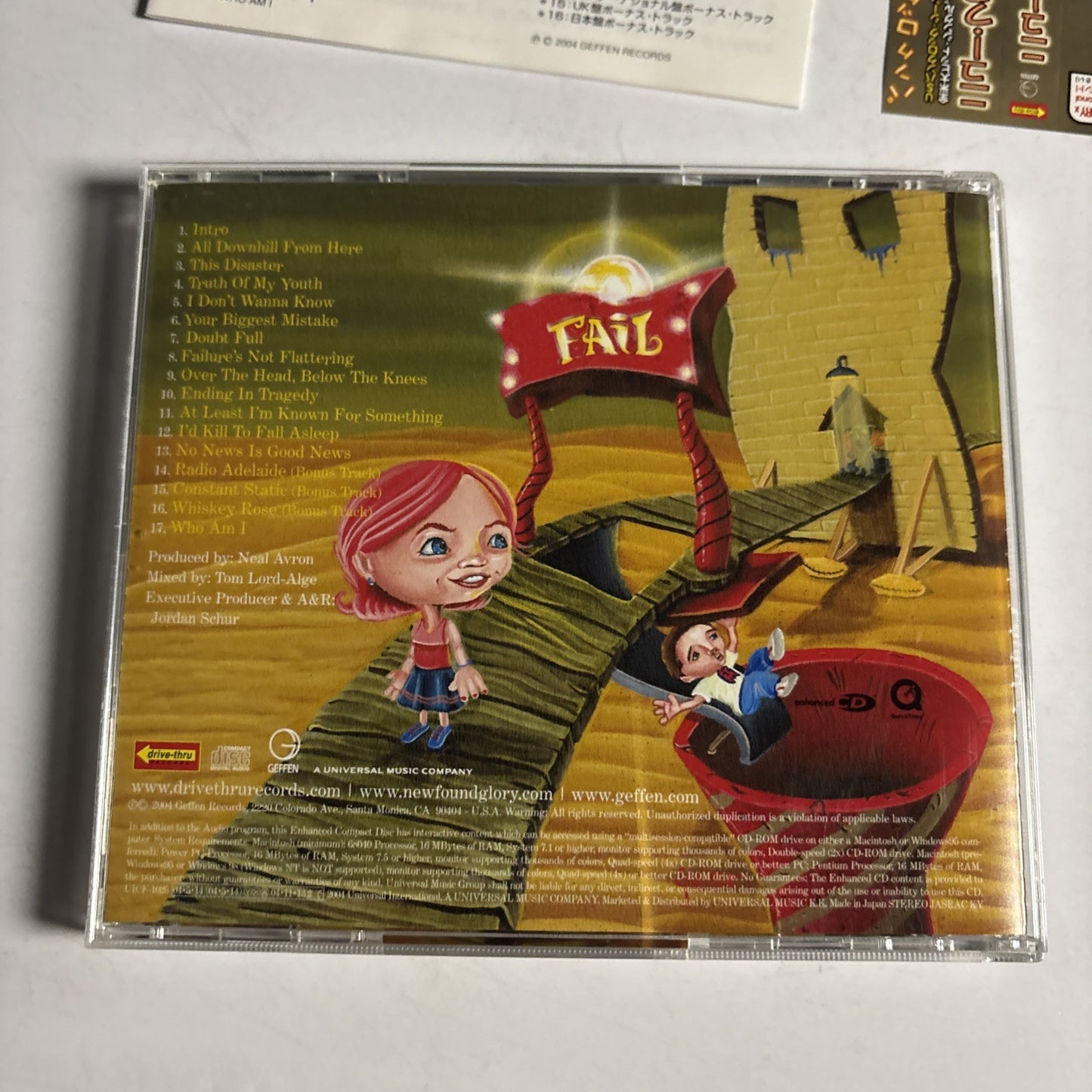 New Found Glory – Catalyst (CD, 2004) Japan Bonus Track Obi UICF-1025