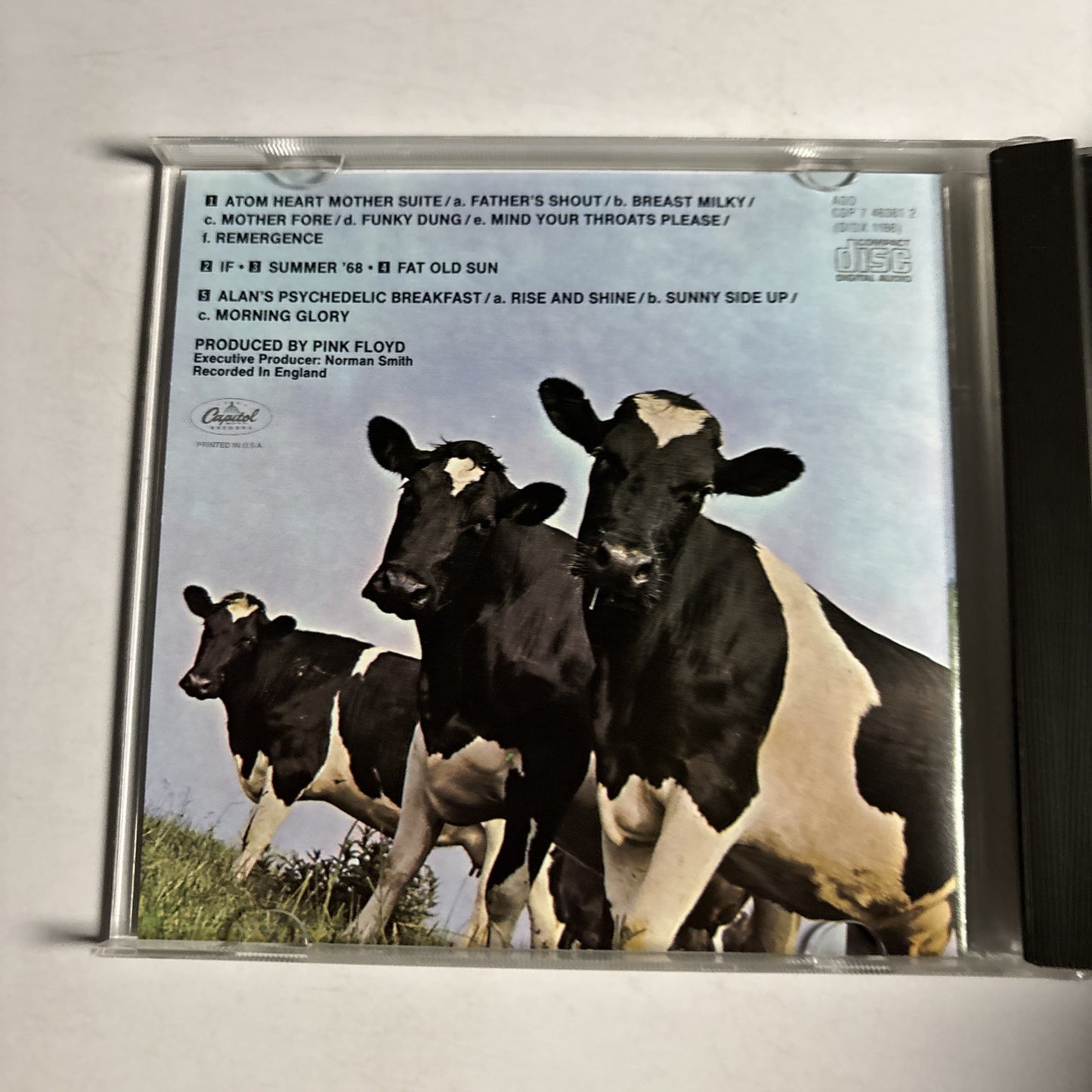 Pink Floyd – Atom Heart Mother (CD, 1994) US CDP 0777 7 46381 2 8