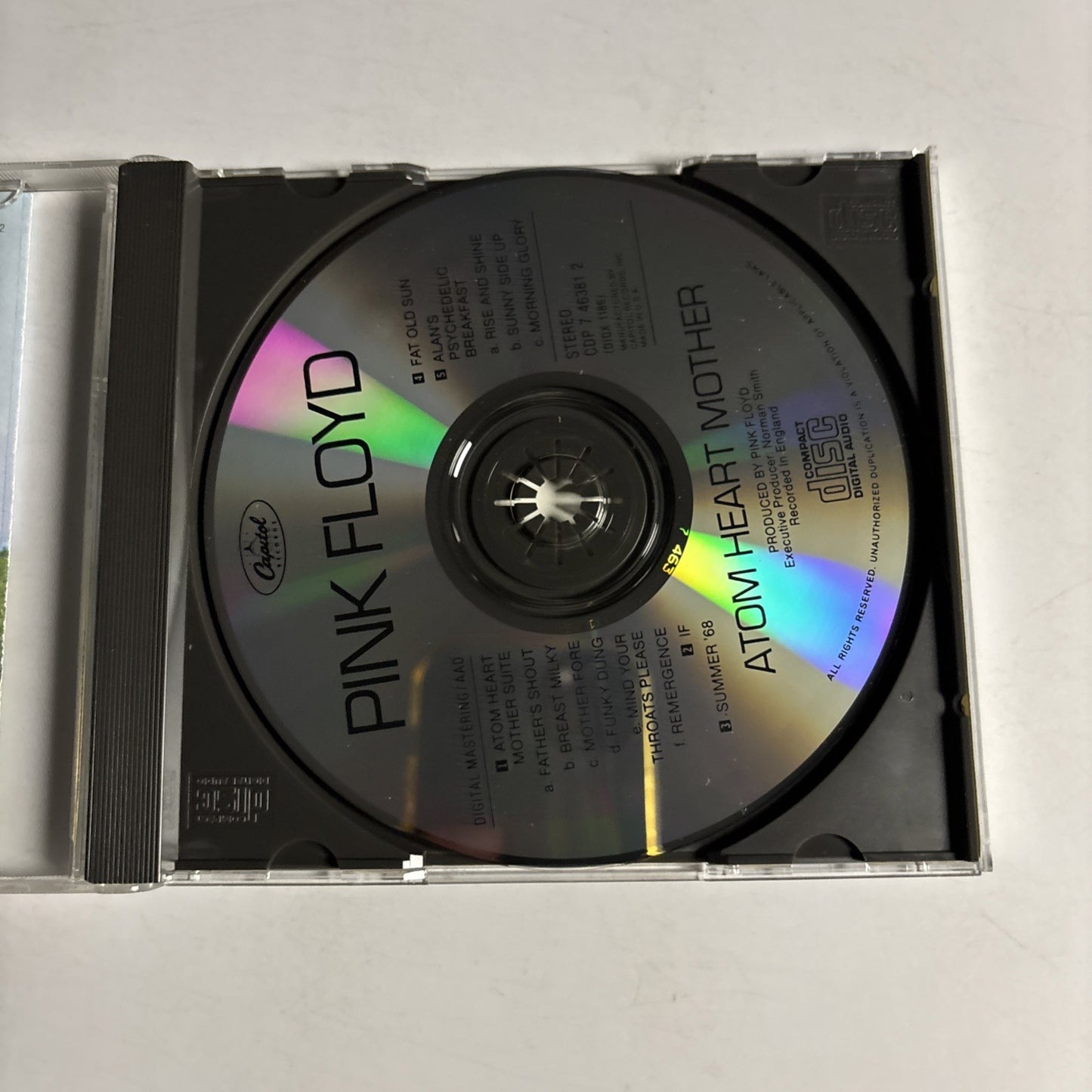 Pink Floyd – Atom Heart Mother (CD, 1994) US CDP 0777 7 46381 2 8