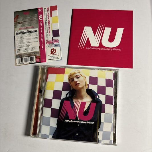 NU – AlphaBravoShockpopDisco! (CD, 2004) Japan Bonus Track Obi AVCD-17452