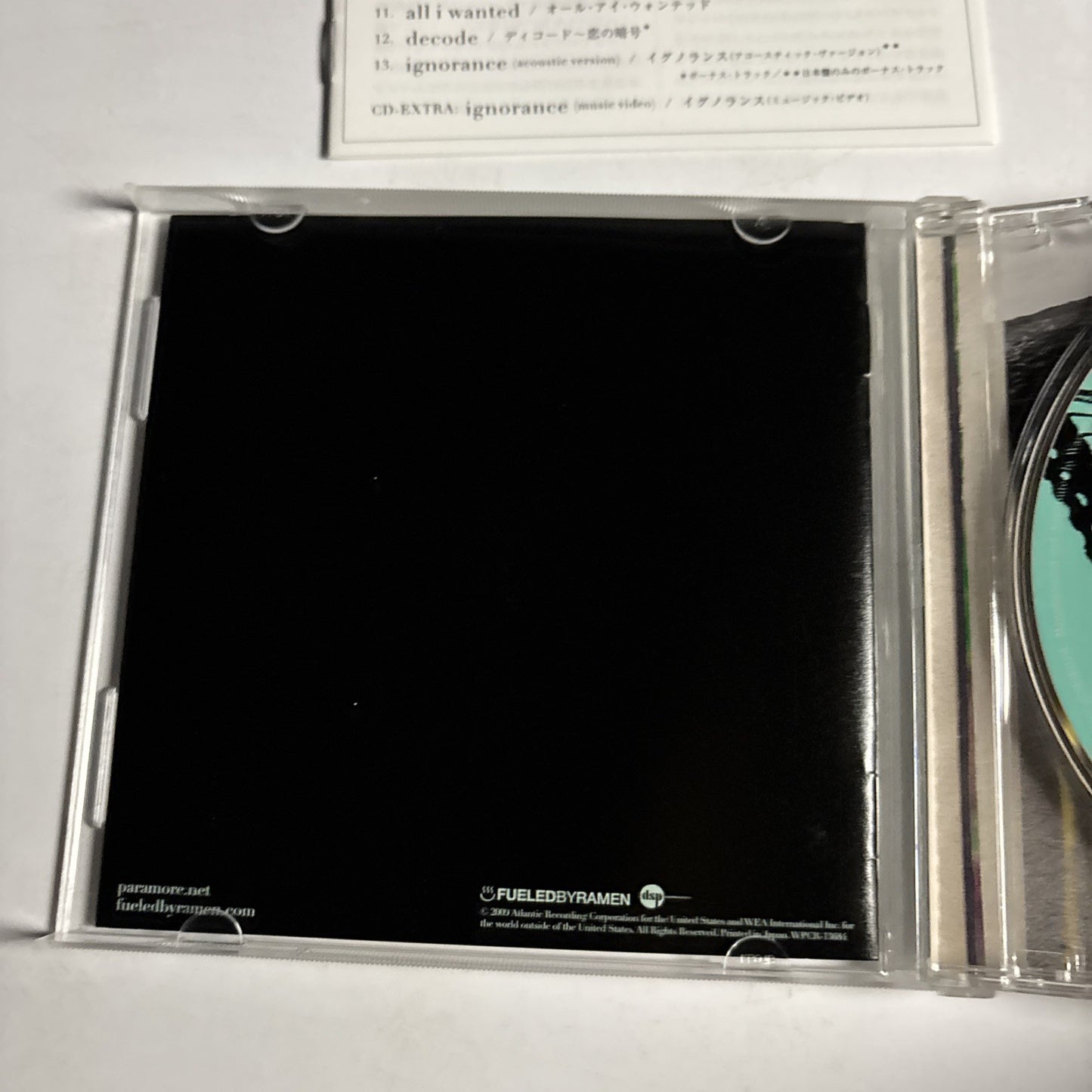 Paramore – Brand New Eyes (CD, 2009) Japan Bonus Track WPCR-13684