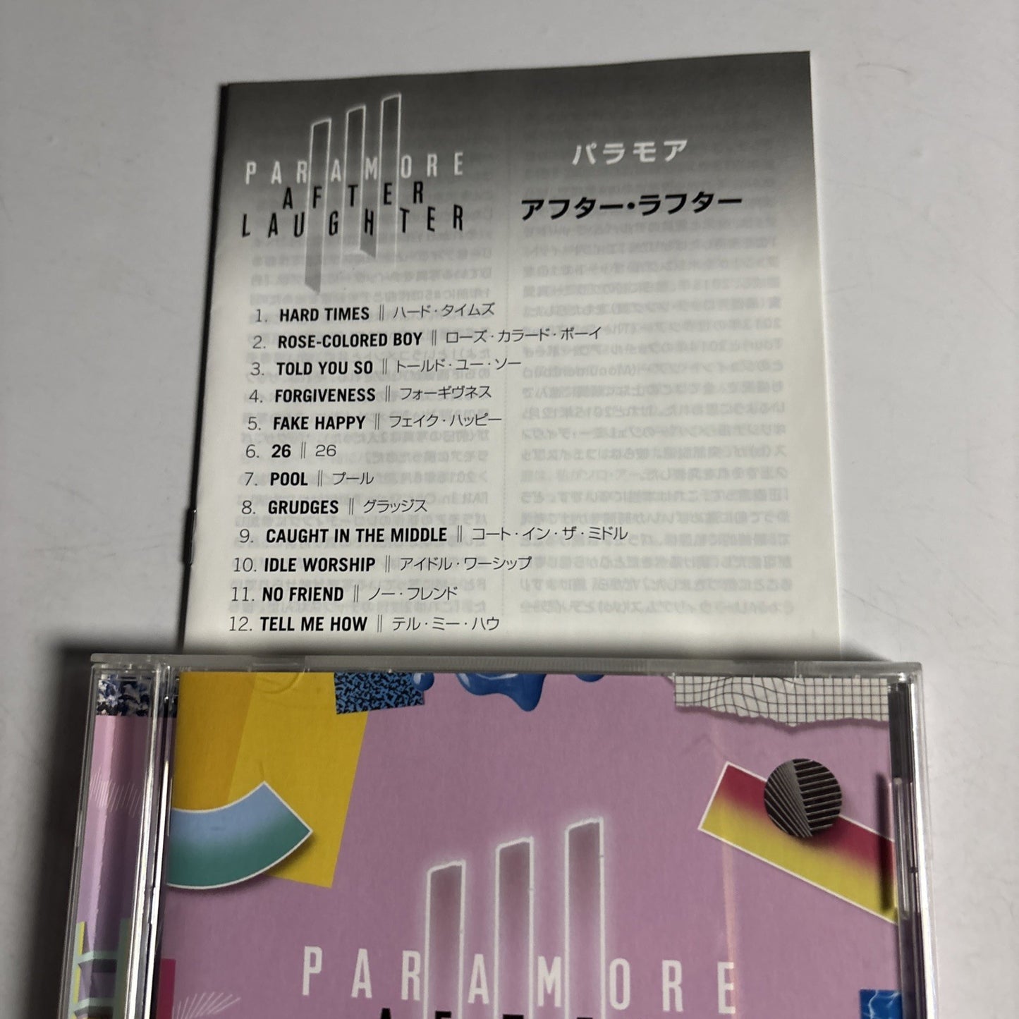 Paramore – After Laughter (CD, 2017) Japan WPCR-17721