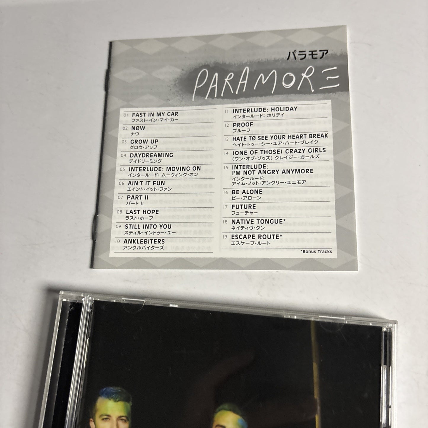 Paramore – Paramore (CD, 2013) Japan Bonus Track WPCR-14900