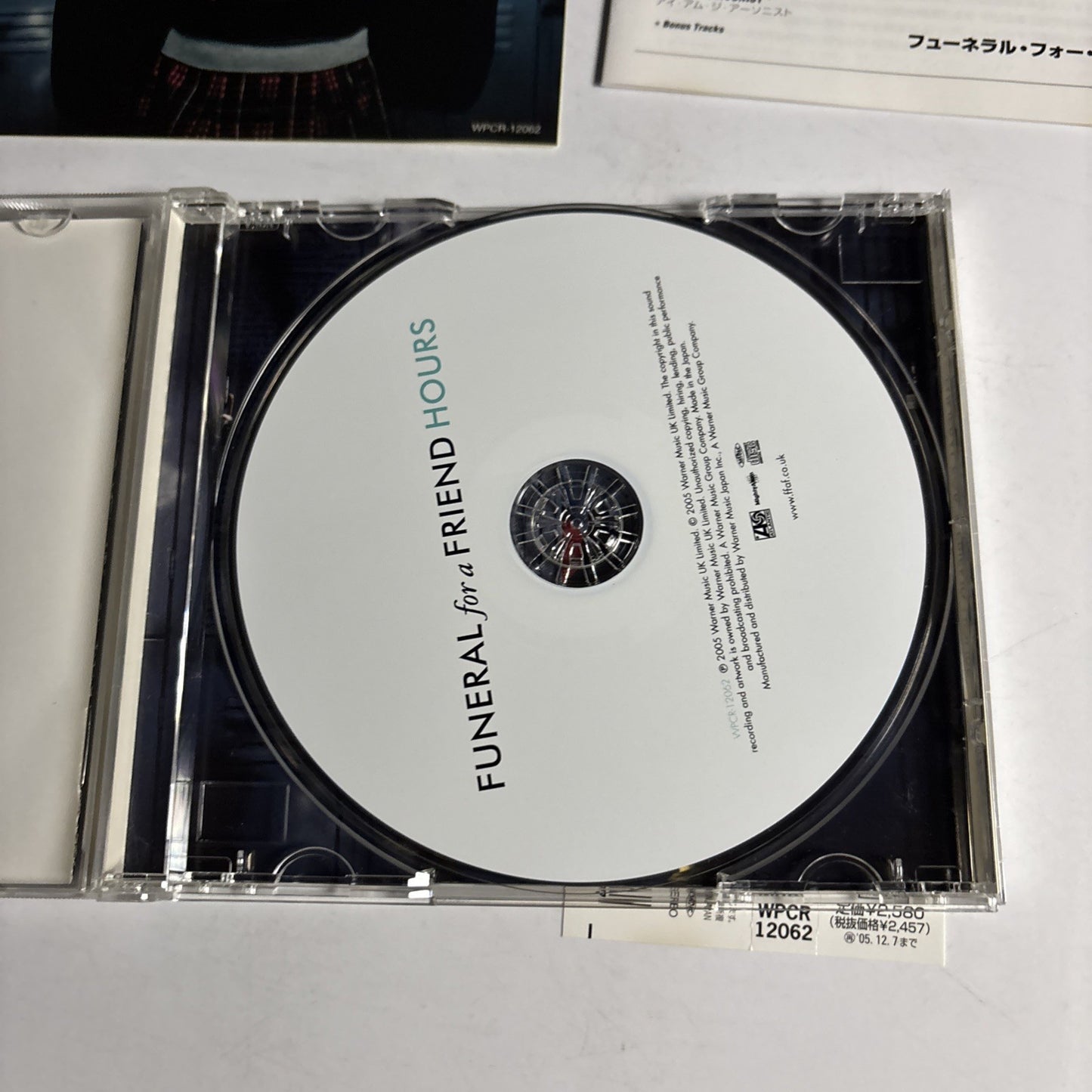 Funeral For A Friend – Hours (CD, 2005) Japan Bonus Track OBi WPCR-12062