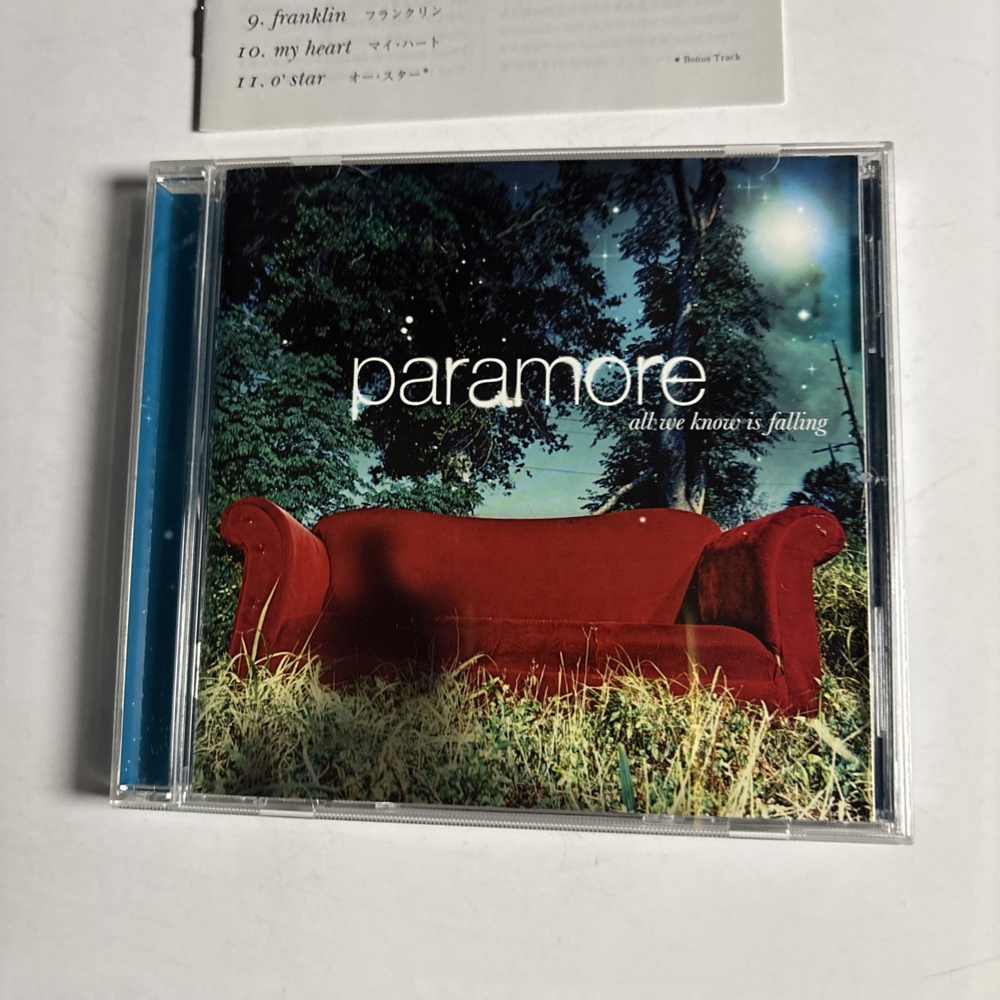Paramore – All We Know Is Falling (CD, 2009) Japan Bonus Track WPCR 13509
