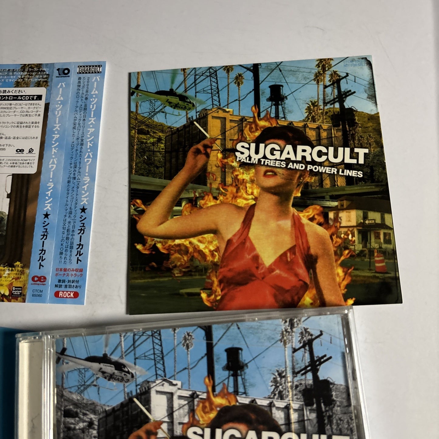 Sugarcult – Palm Trees And Power Lines (CD, 2004) Japan Bonus Track Obi