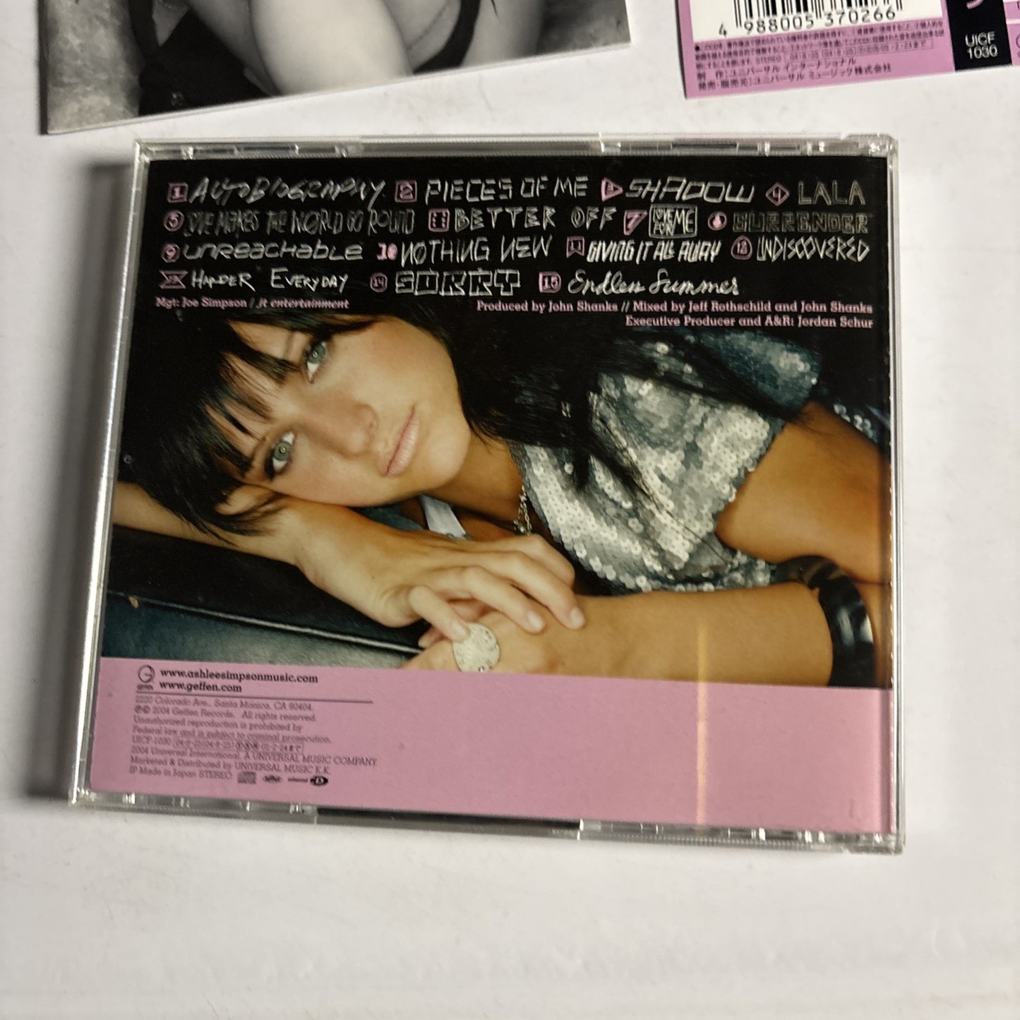 Ashlee Simpson – Autobiography (CD, 2004) Japan obi UICF-1030
