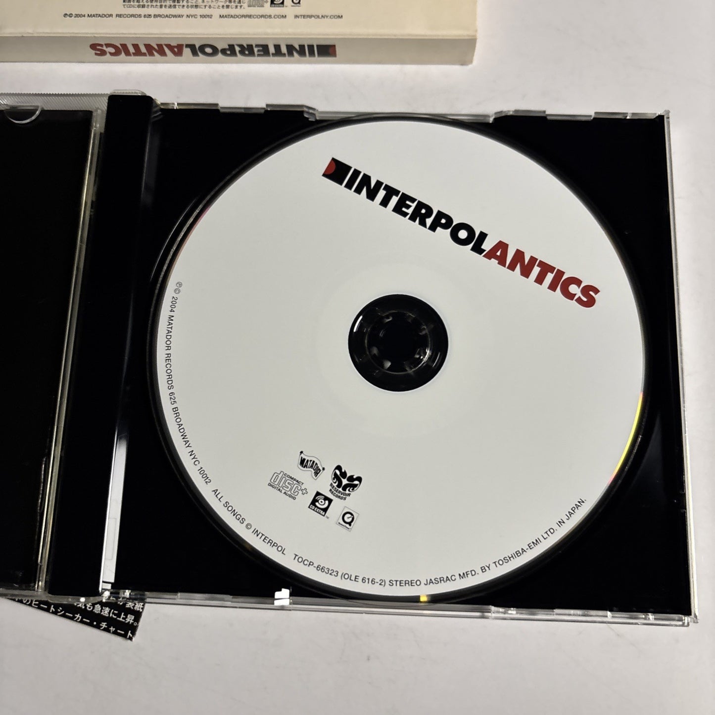 Interpol – Antics (CD, 2004) Japan TOCP 66323