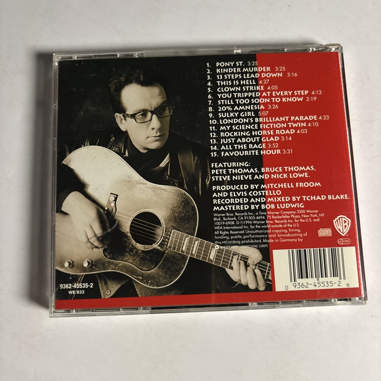 Elvis Costello – Brutal Youth (CD, 1994) Europe 9362-45535-2