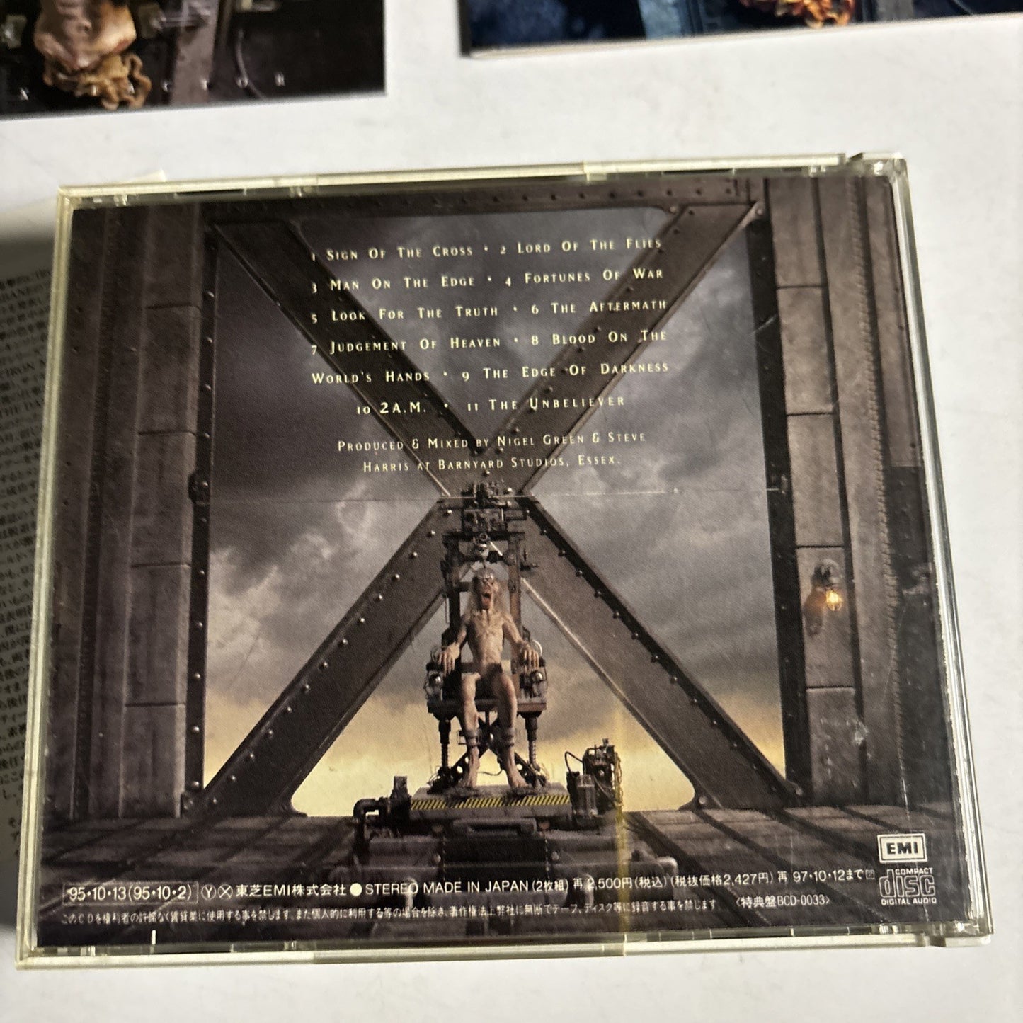 Iron Maiden – The X Factor (CD, 1995, 2-Disc) Japan TOCP-8588