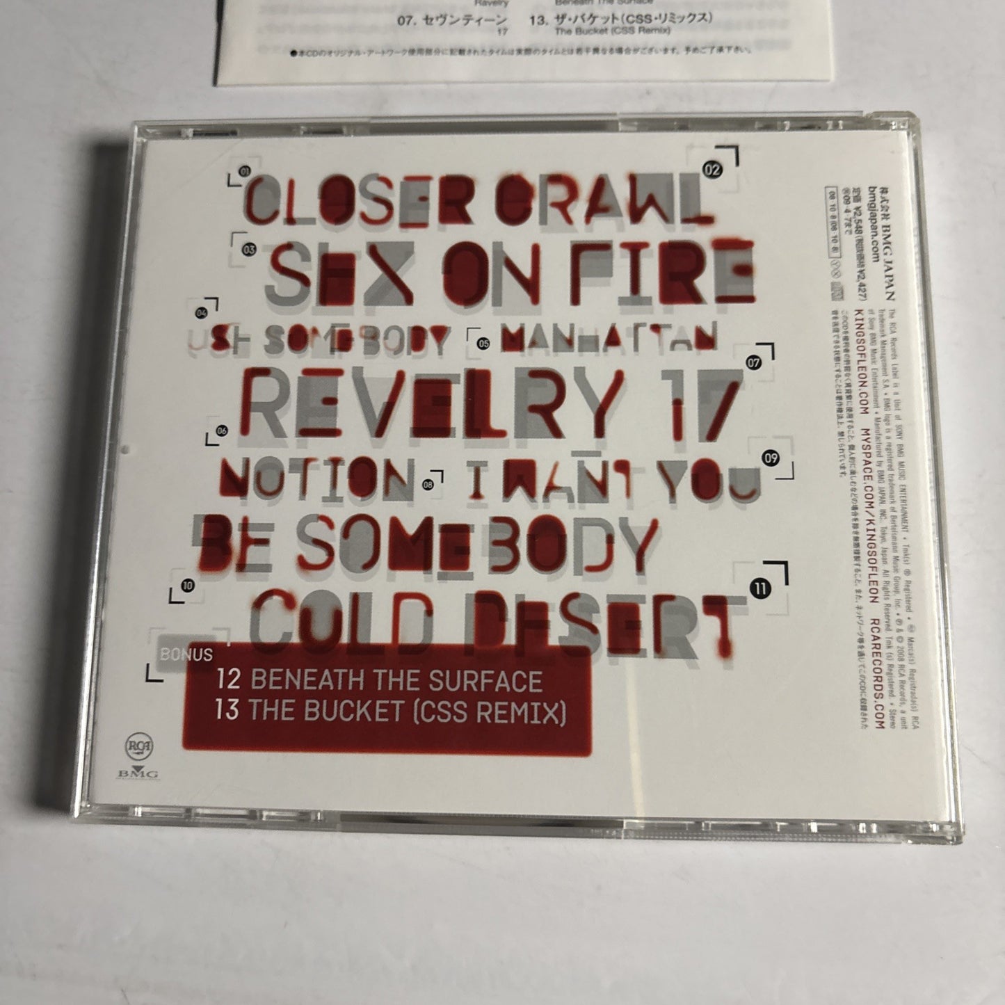 Kings Of Leon – Only By The Night (CD, 2008) Japan Bonus Track BVCP-21631