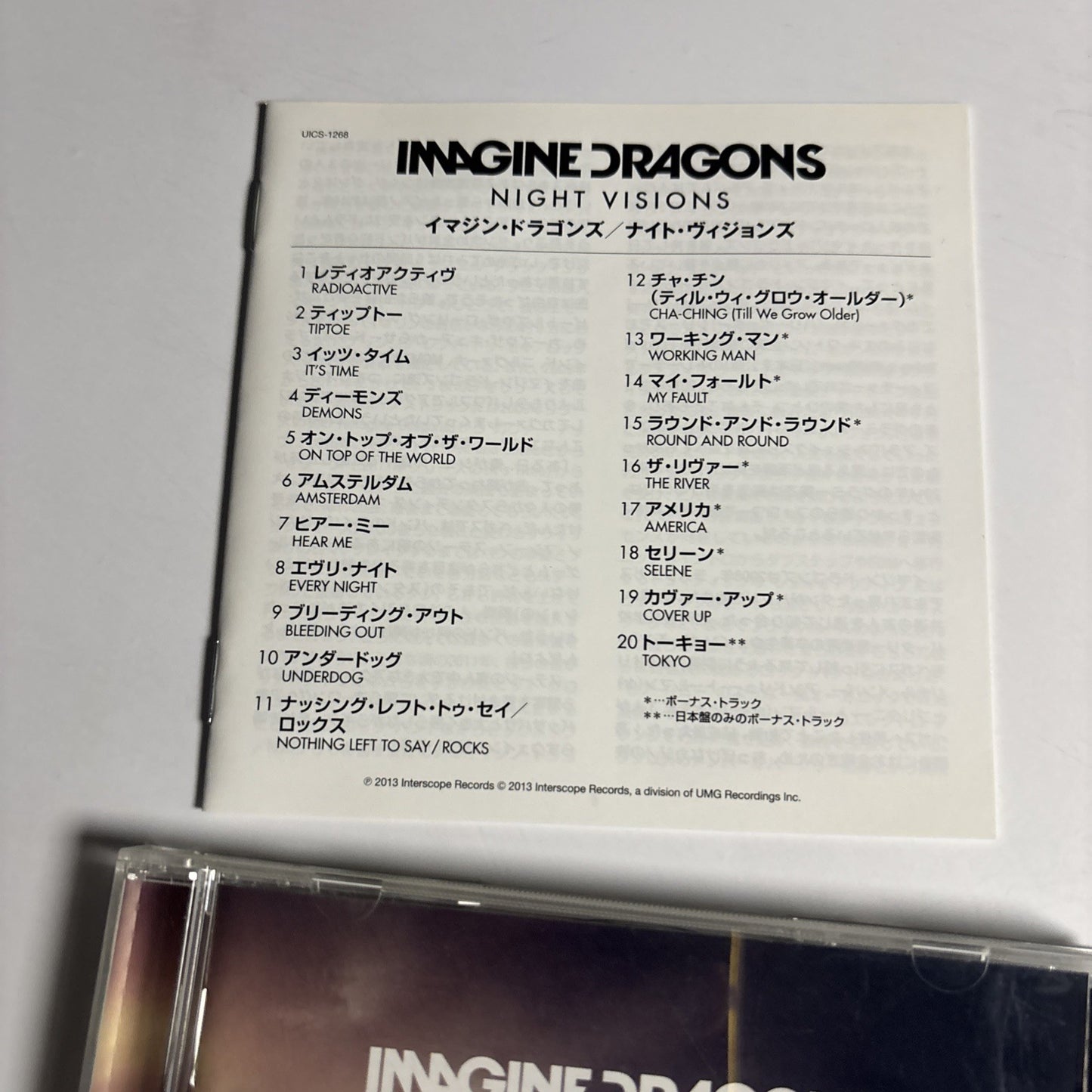 Imagine Dragons – Night Visions (CD, 2013) Japan UICS-1268