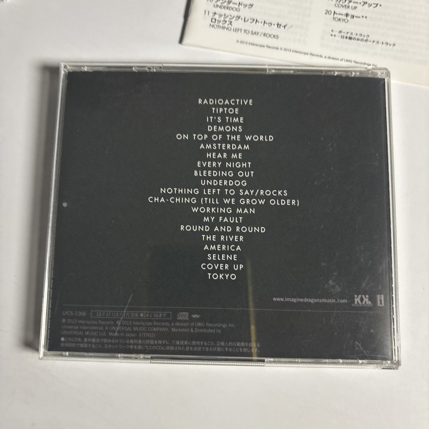 Imagine Dragons – Night Visions (CD, 2013) Japan UICS-1268