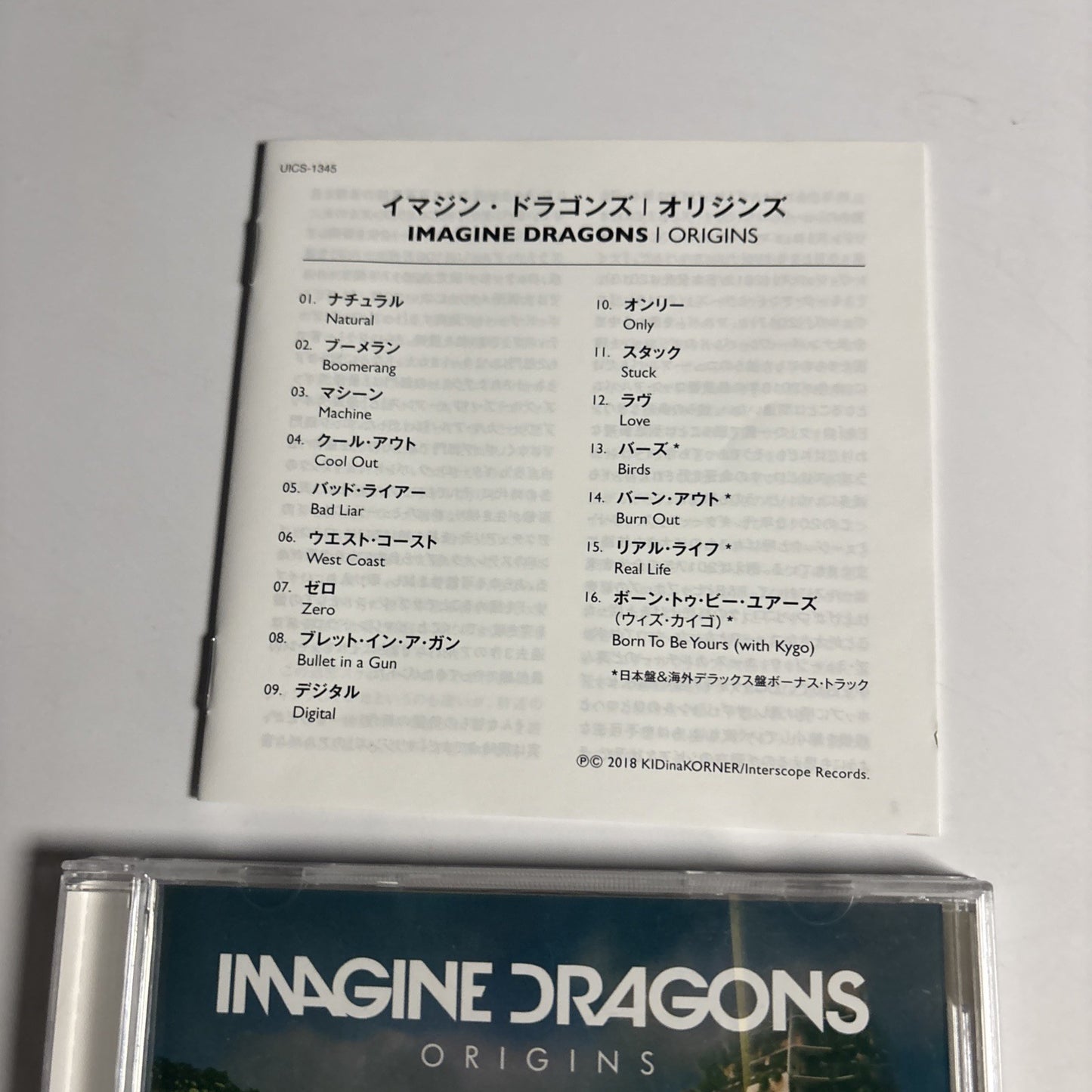 Imagine Dragons – Origins  (CD, 2018) Japan Bonus Track UICS-1345