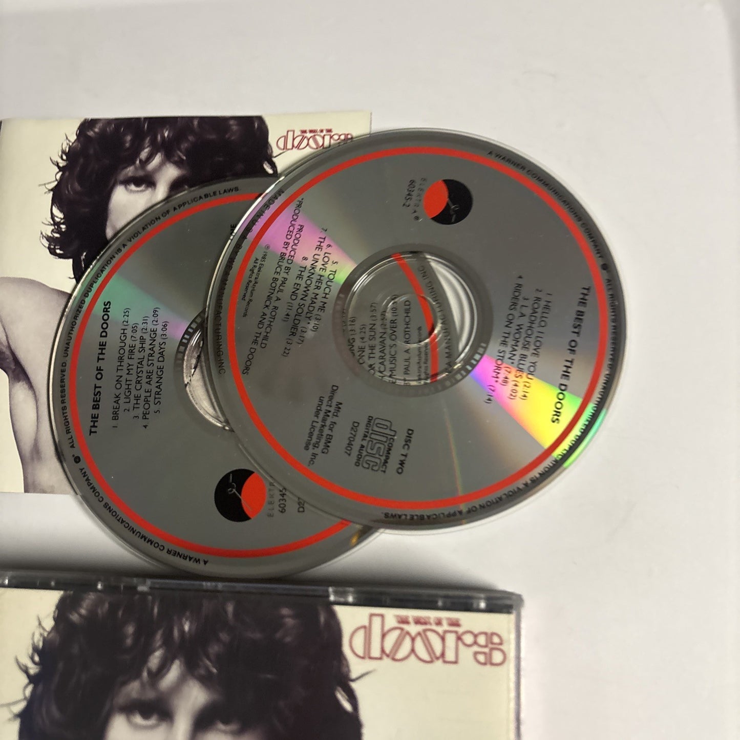 The Doors – The Best Of The Doors (CD, 1986) US 2-Disc 9 60345-2