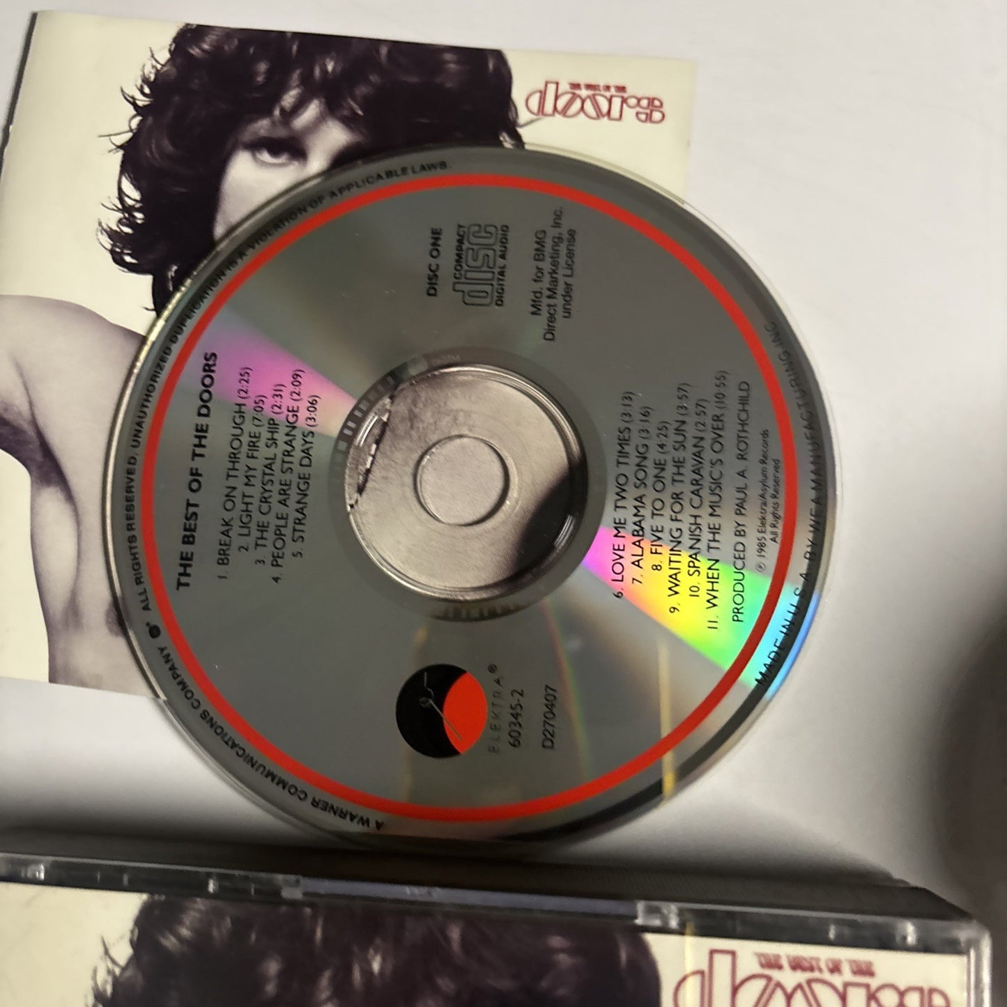 The Doors – The Best Of The Doors (CD, 1986) US 2-Disc 9 60345-2