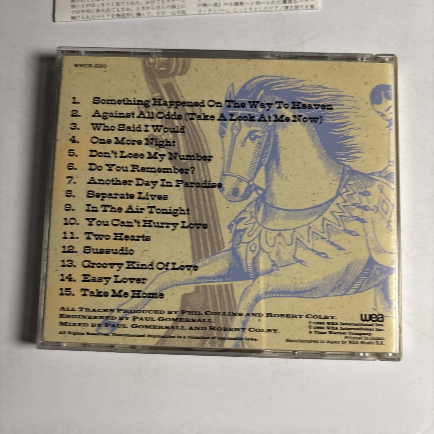 Phil Collins – Serious Hits...Live! (CD, 1990) Japan WMC5-220