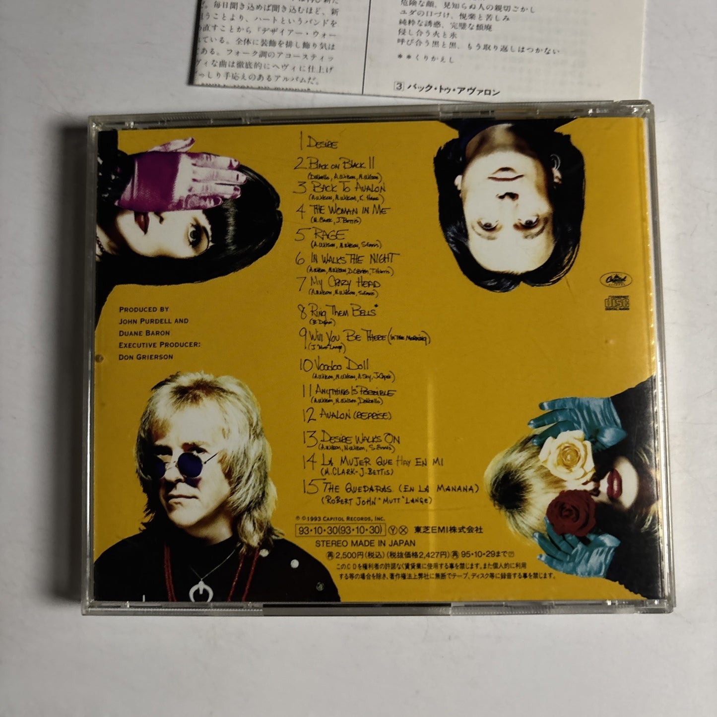 Heart – Desire Walks On (CD, 1993) Japan TOCP-7915