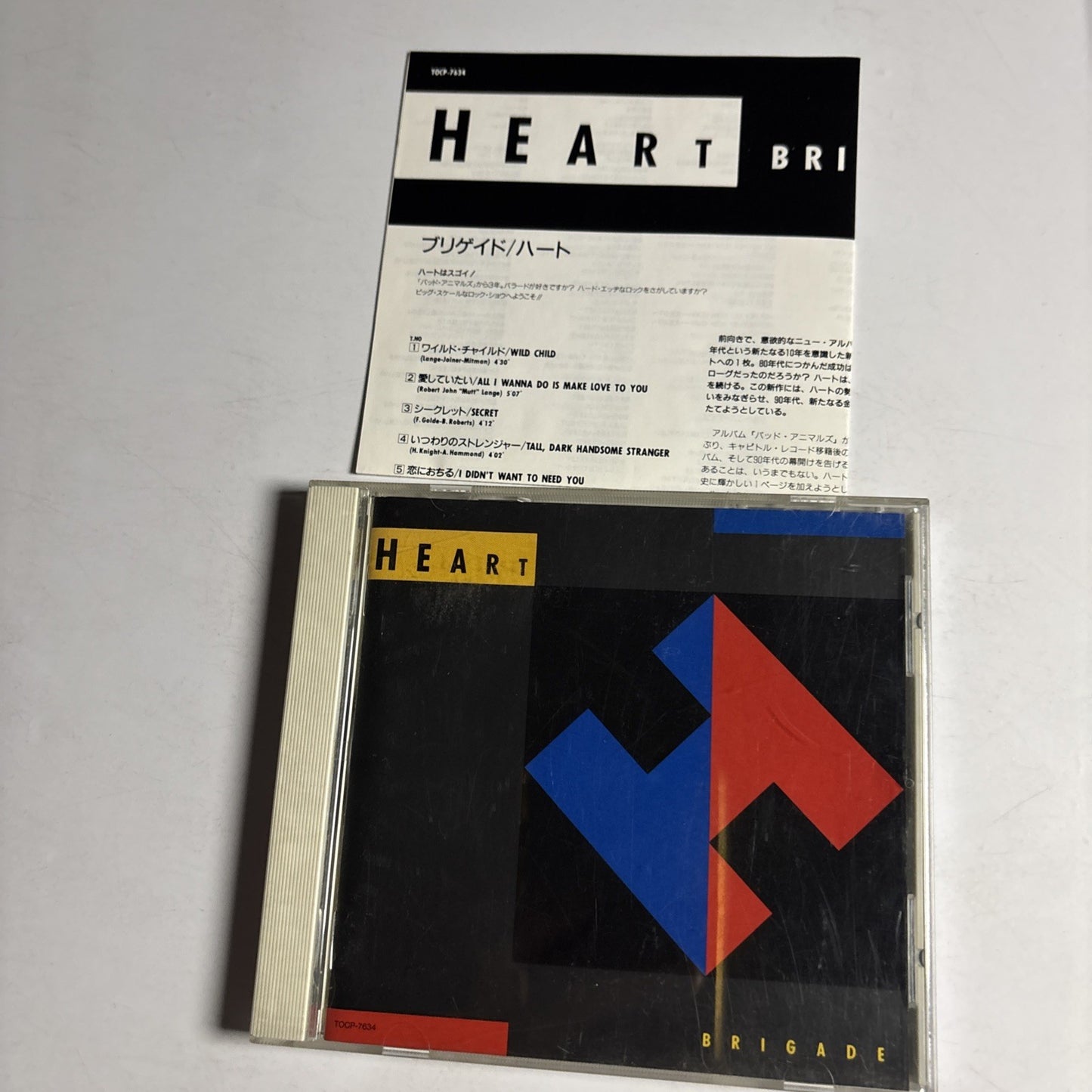 Heart – Brigade (CD, 1993) Japan TOCP-7634