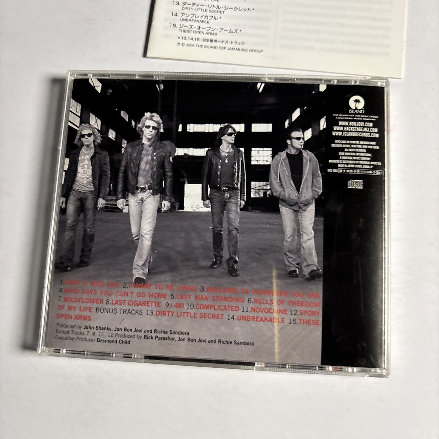 Bon Jovi – Have A Nice Day (CD, 2005) Japan UICL-1053