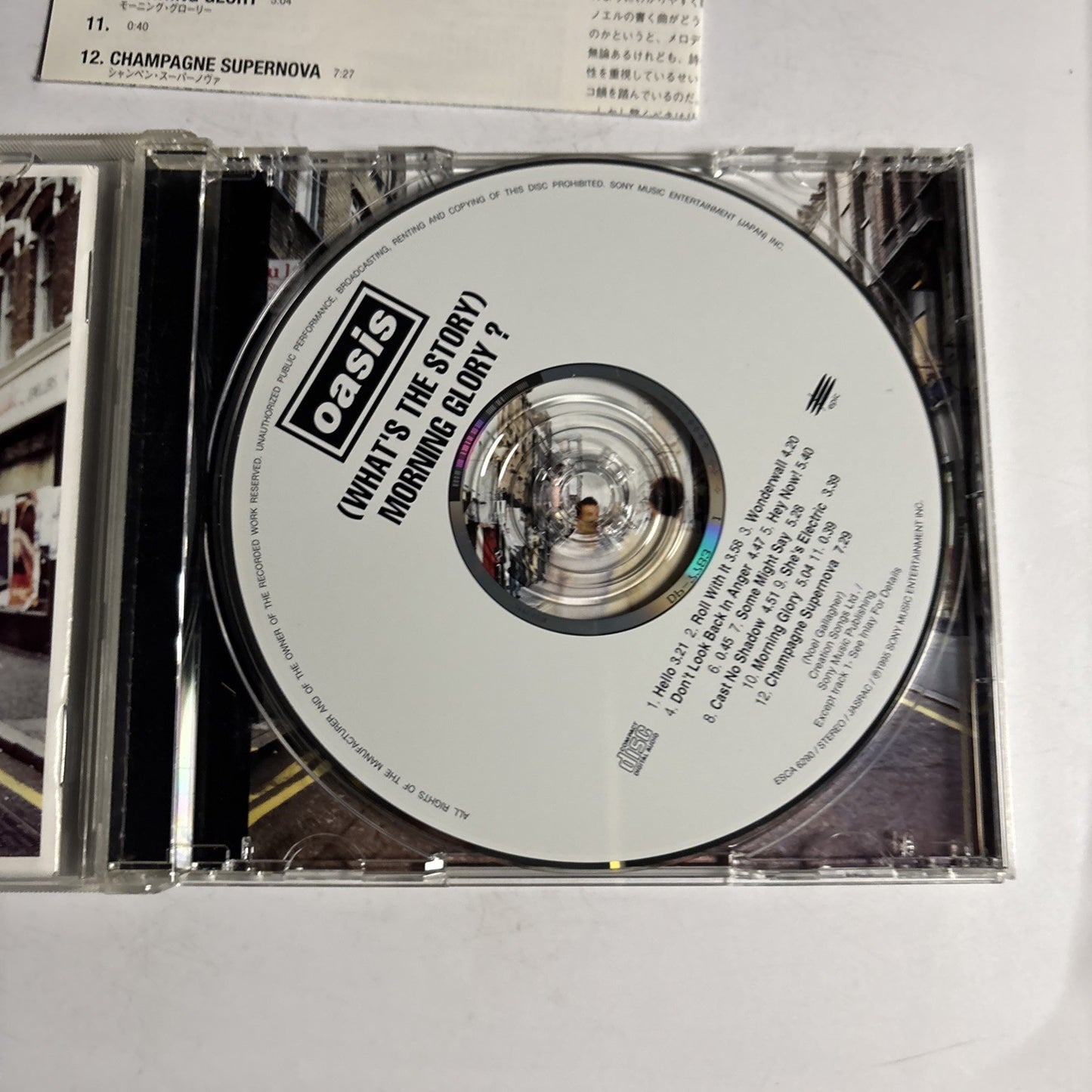 Oasis  – (What's The Story) Morning Glory? (CD, 1995) Japan ESCA 6290