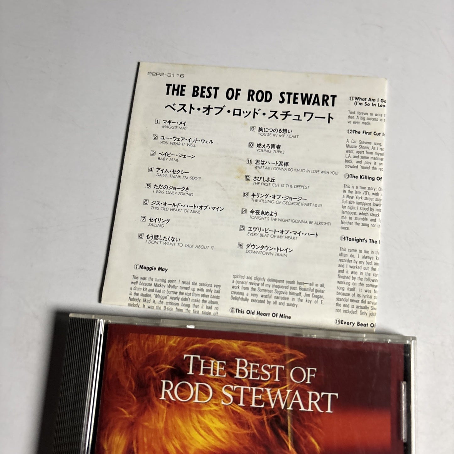 Rod Stewart – The Best Of Rod Stewart (CD, 1989) Japan 22P2-3116