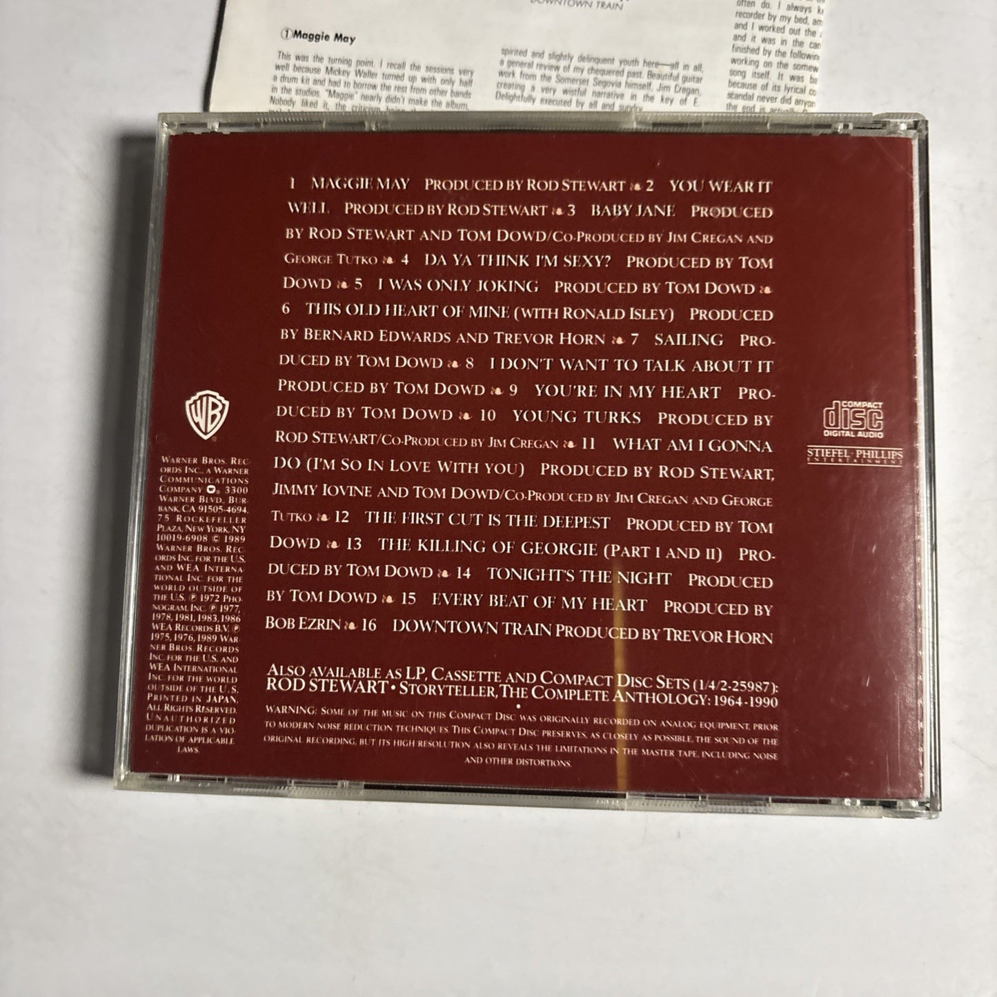 Rod Stewart – The Best Of Rod Stewart (CD, 1989) Japan 22P2-3116