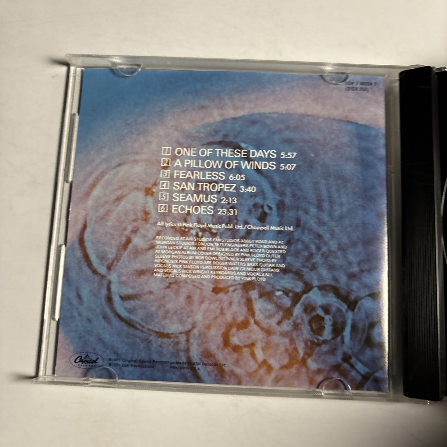 Pink Floyd – Meddle (CD, 1987) US CDP 7 46034 2