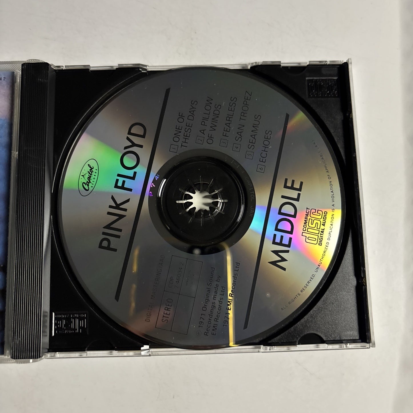 Pink Floyd – Meddle (CD, 1987) US CDP 7 46034 2